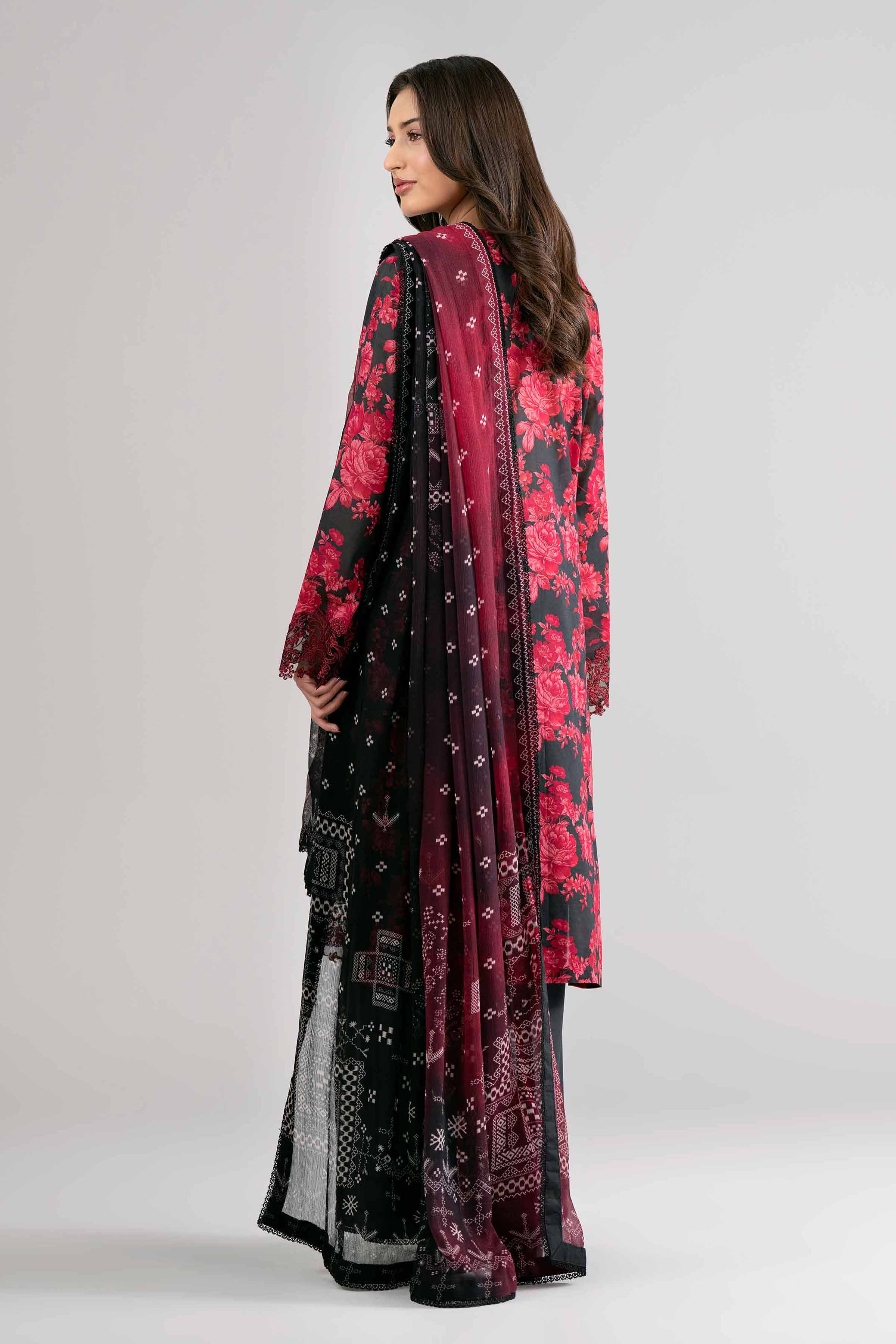 3 Piece - Digital Printed Embroidered Suit - 42601749 Nishat UAE  Lawn 3PC Embroidered