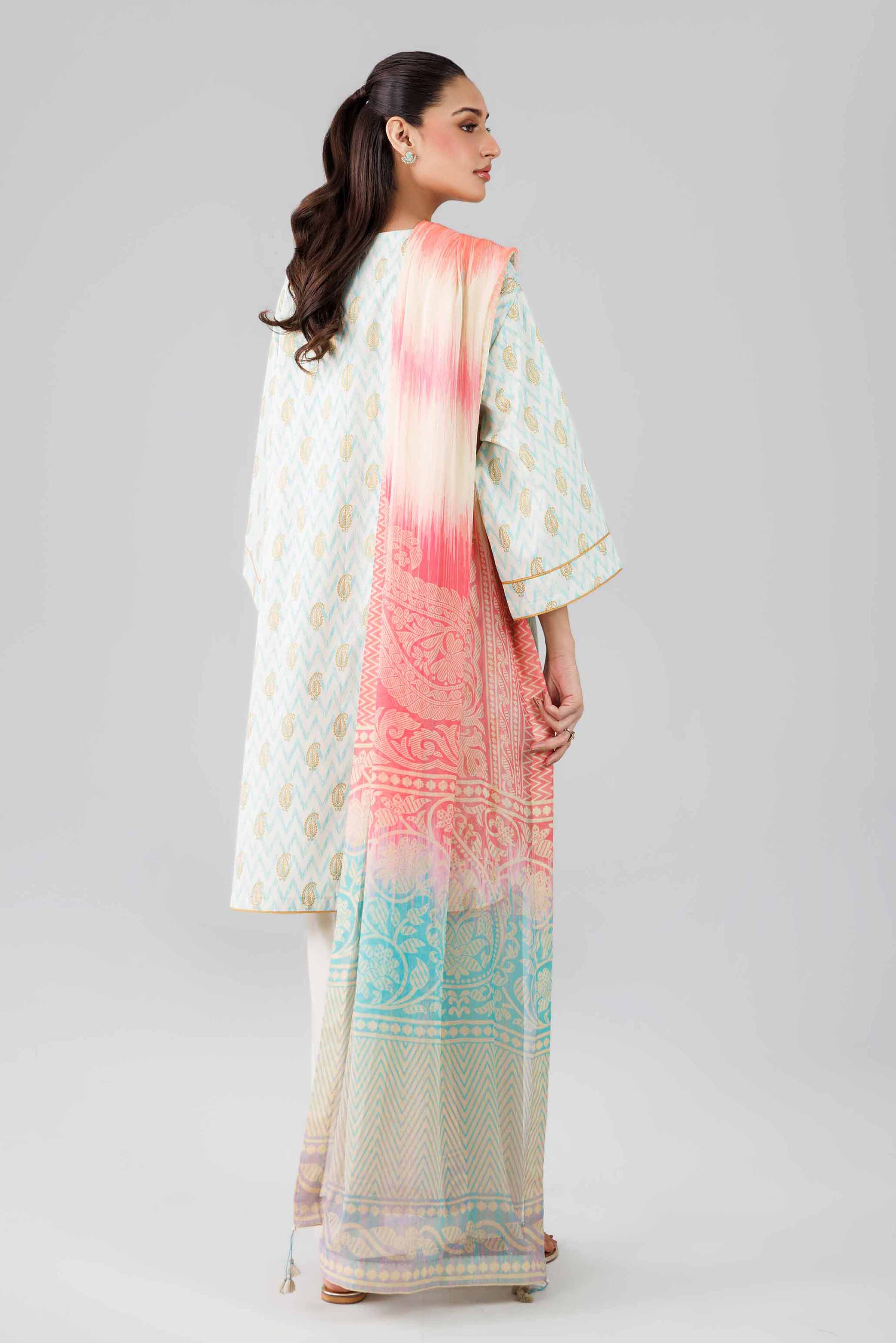 3 Piece - Digital Printed Suit - 42601767 Multi Lawn 3PC Printed