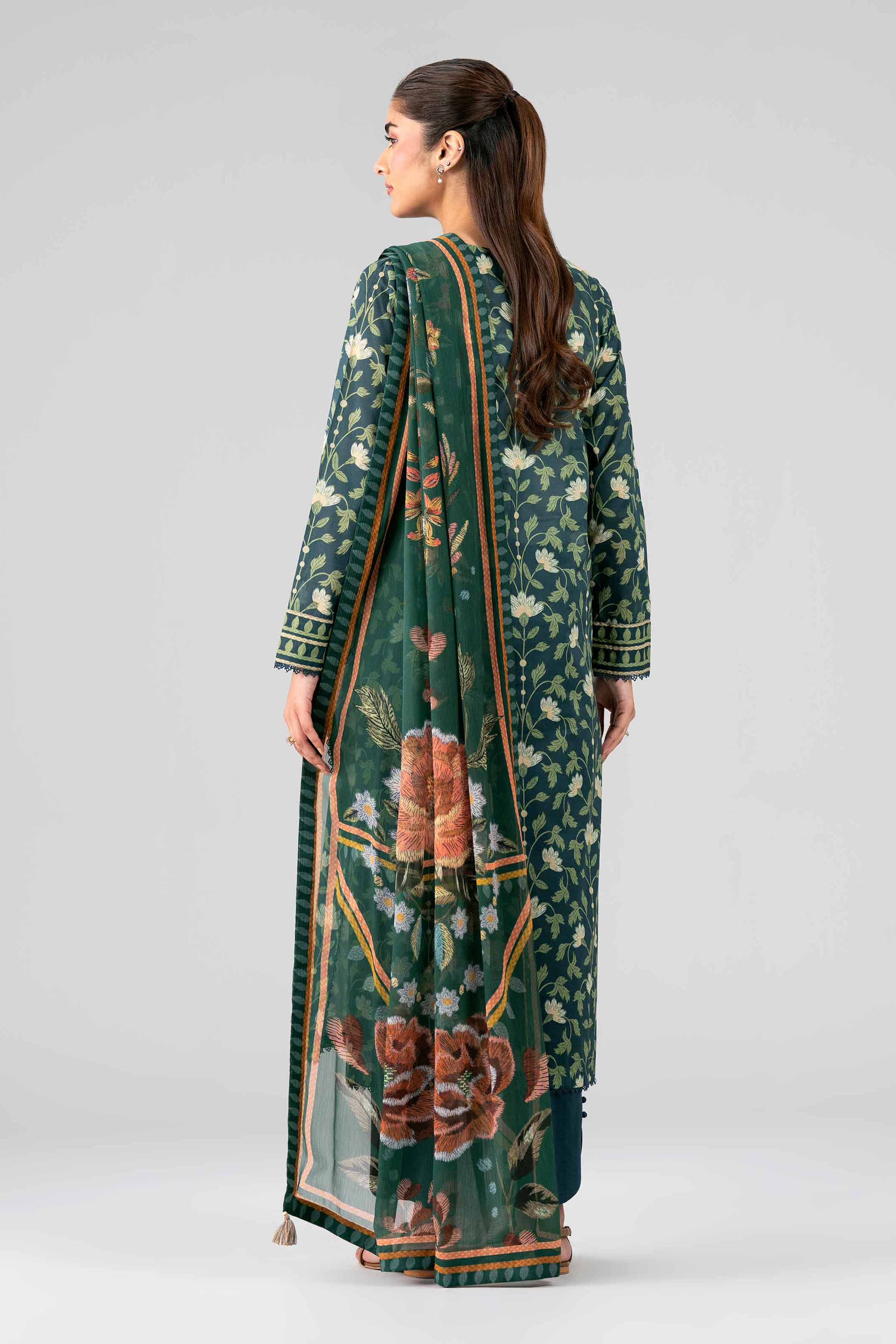 3 Piece - Digital Printed Suit - 42601768 Green Lawn 3PC Printed