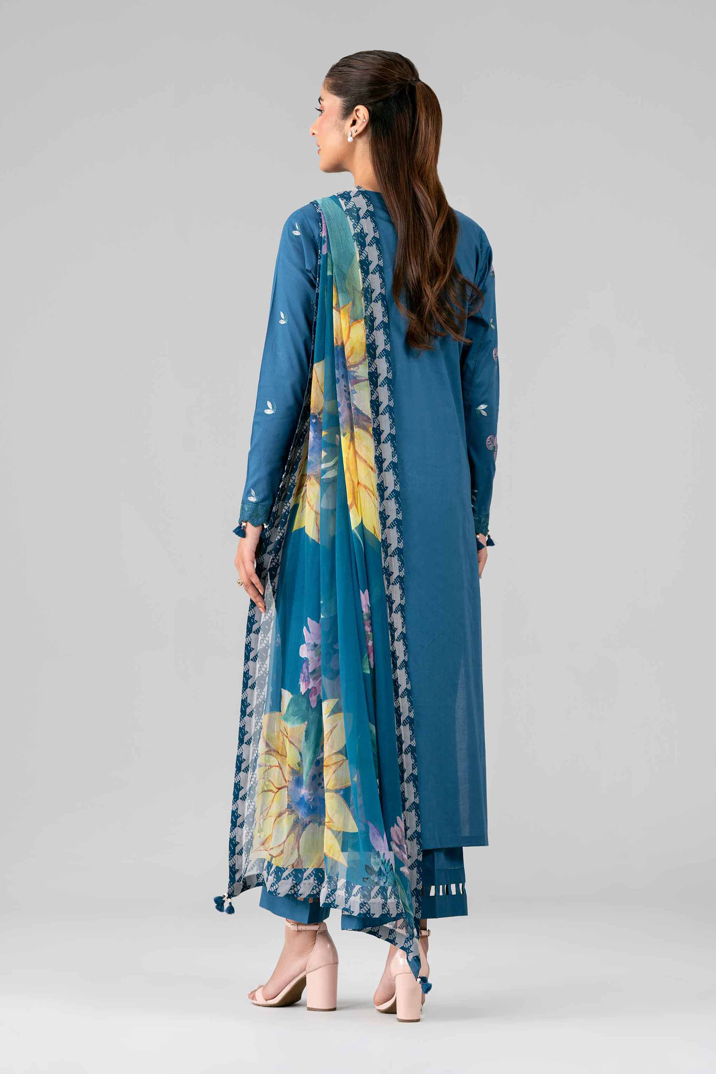3 Piece - Digital Printed Embroidered Suit - 42601777 Nishat UAE  Lawn 3PC Embroidered