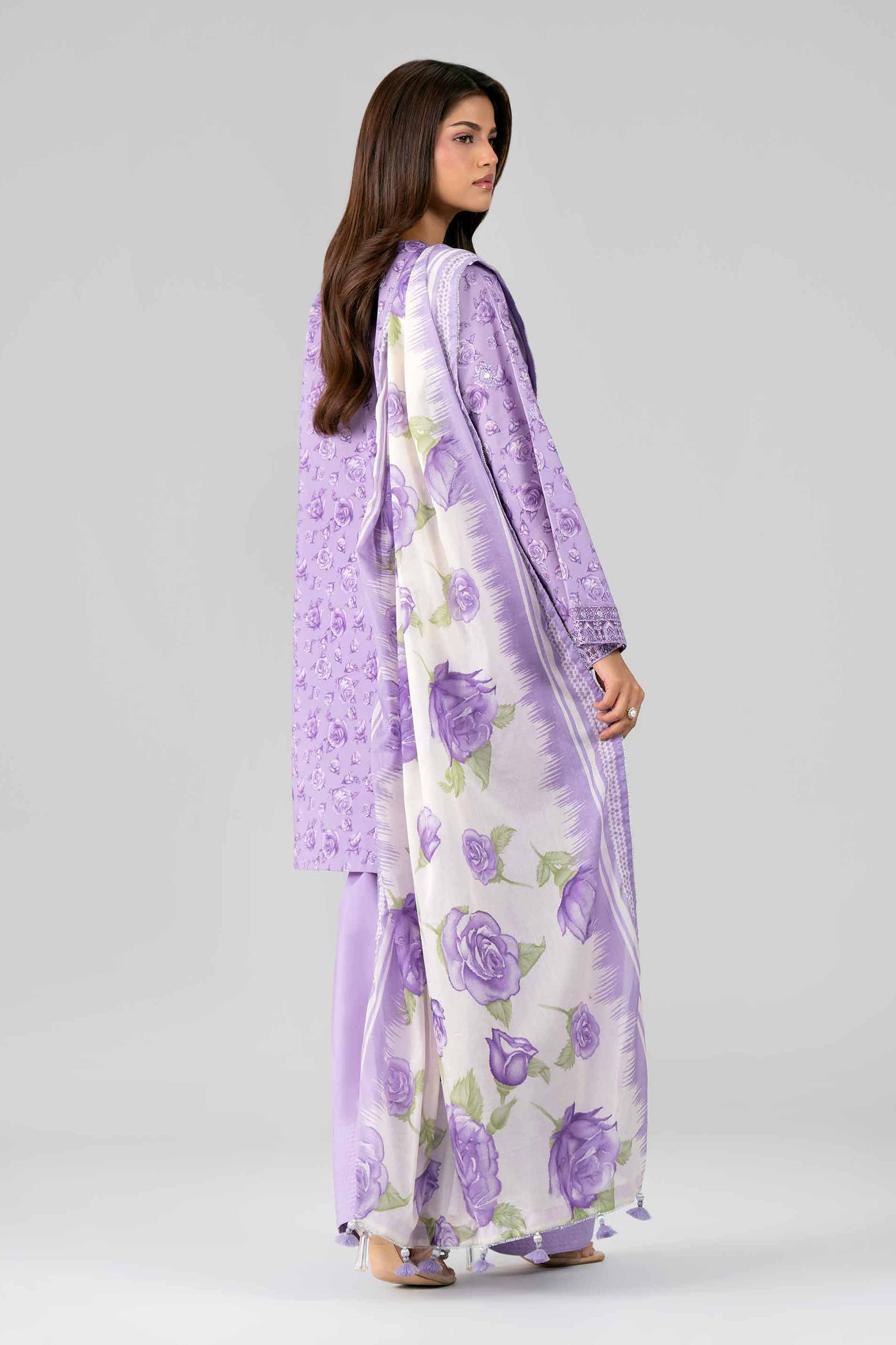 3 Piece - Printed Embroidered Suit - 42601787 - (Shoot Issue)  Lawn 3PC Embroidered