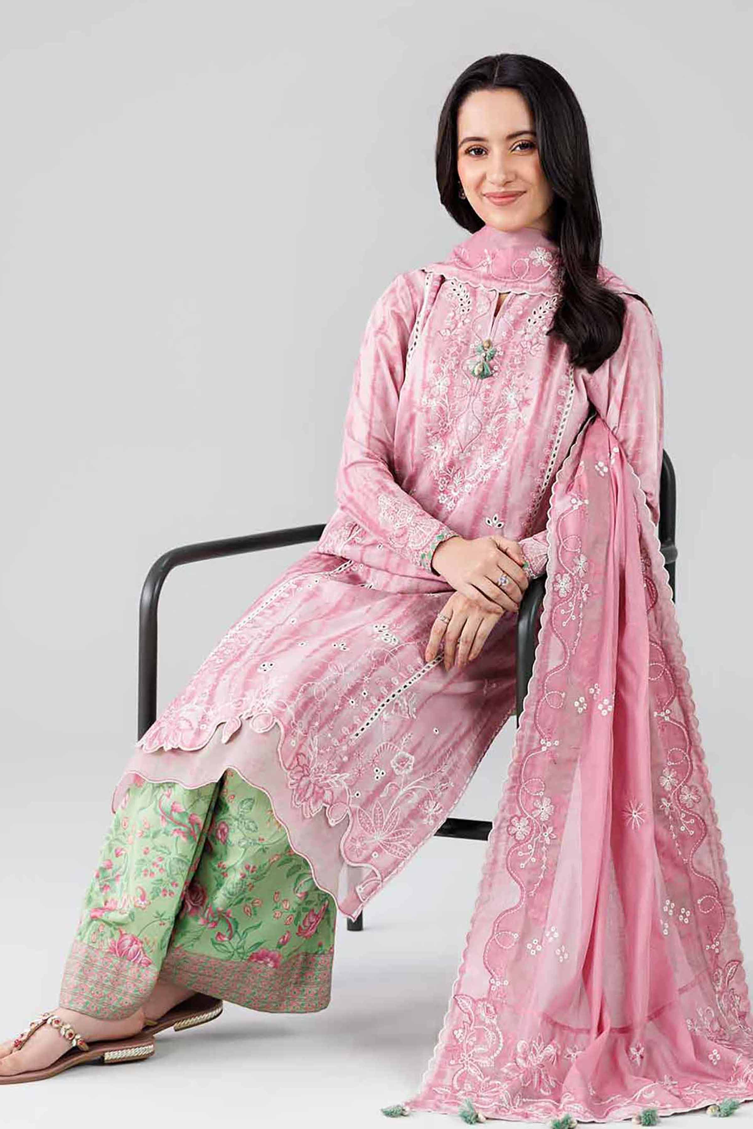 3 Piece - Printed Embroidered Suit - 42601810  Lawn 3PC Embroidered