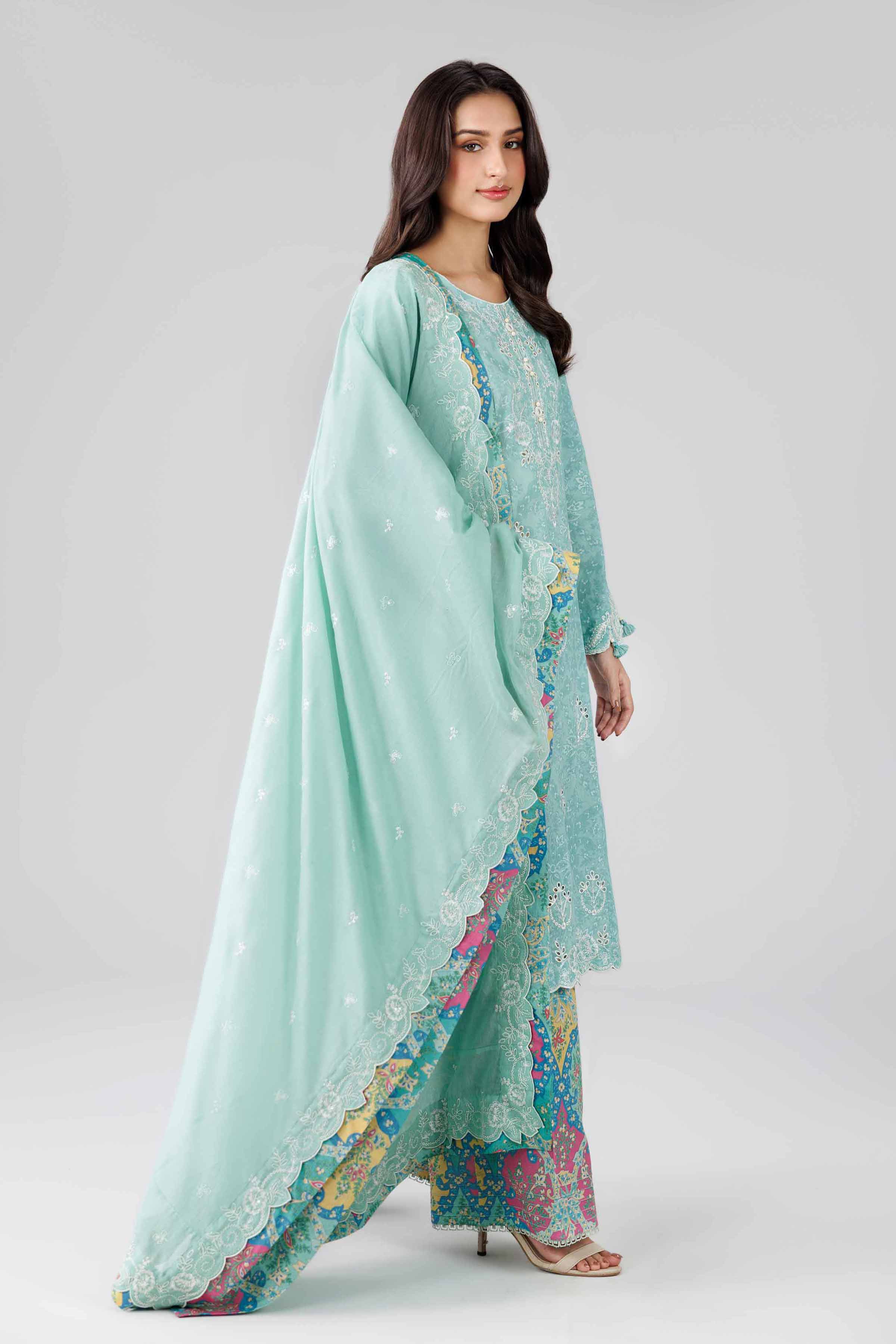 3 Piece - Printed Embroidered Suit - 42601813  Lawn 3PC Embroidered