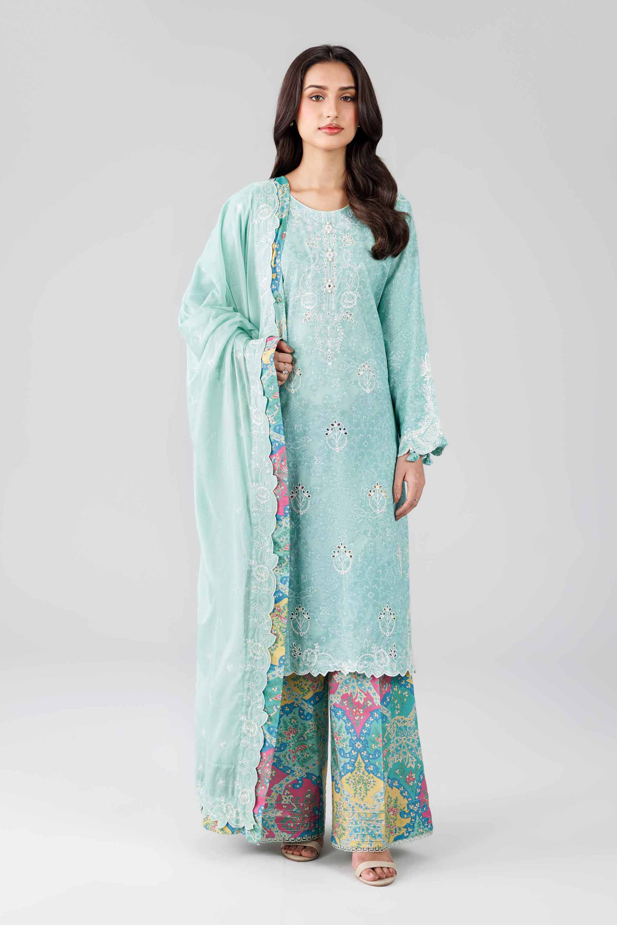 3 Piece - Printed Embroidered Suit - 42601813  Lawn 3PC Embroidered