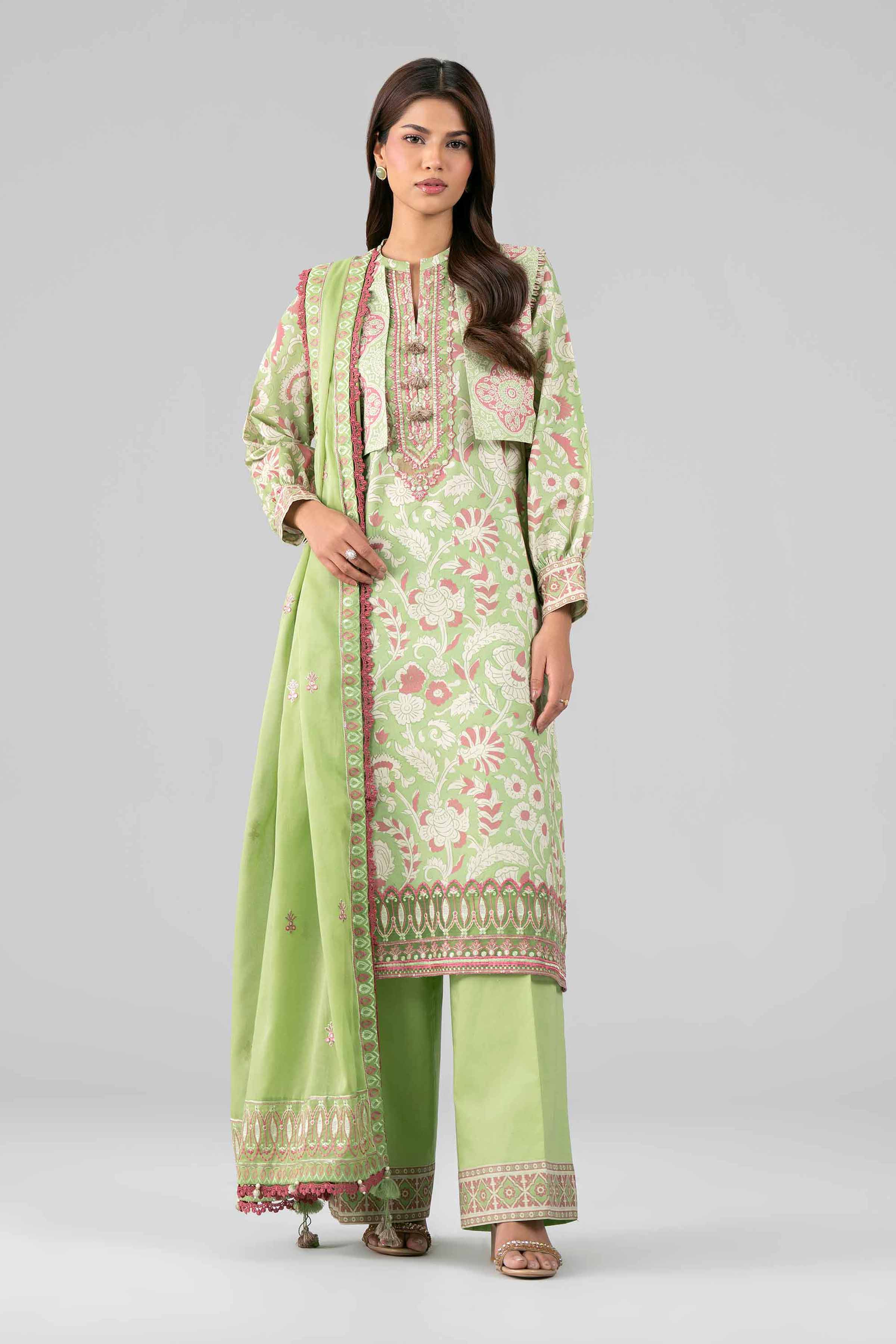 3 Piece - Printed Embroidered Suit - 42601819  Lawn 3PC Embroidered