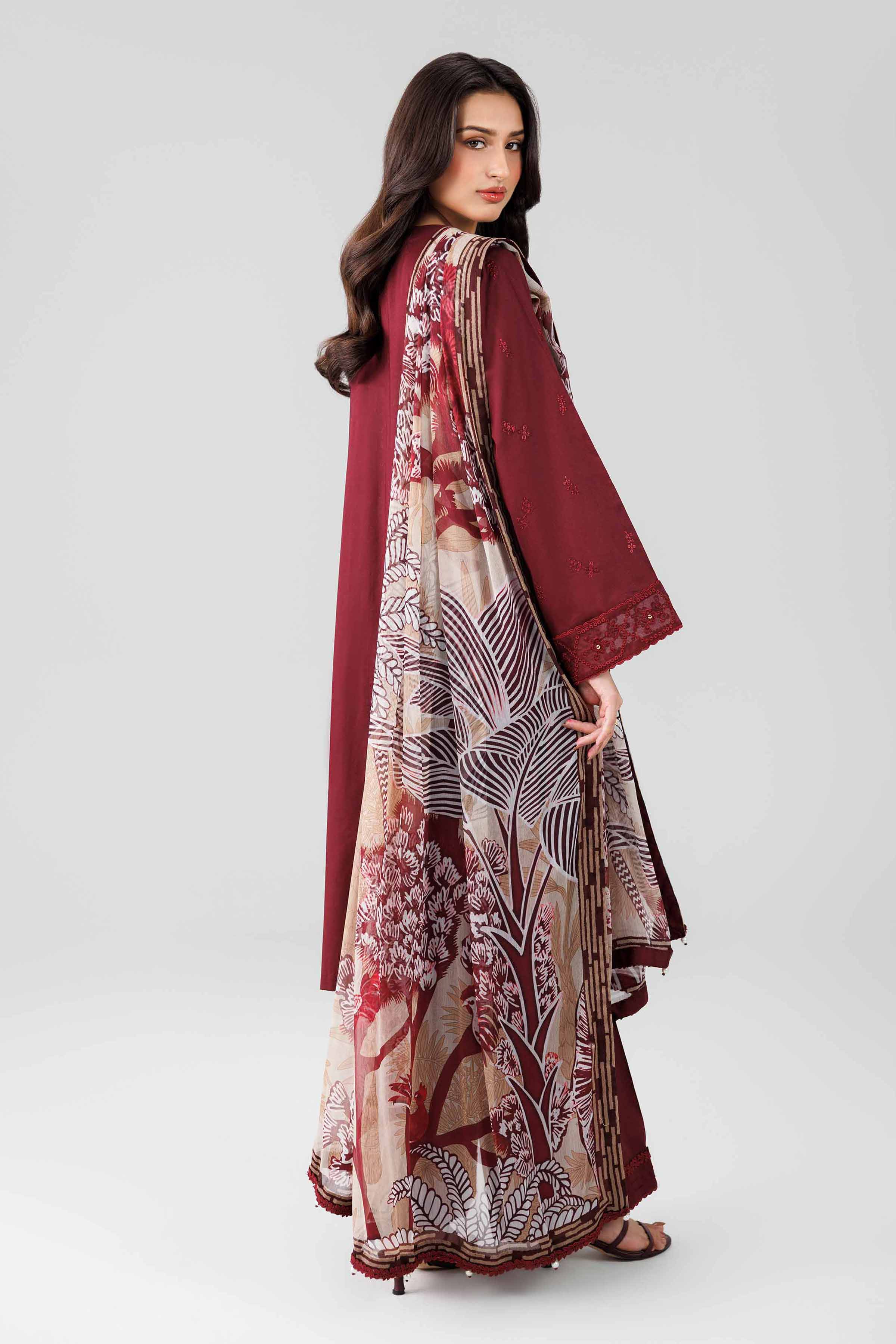 3 Piece - Digital Printed Embroidered Suit - 42601825  Lawn 3PC Embroidered