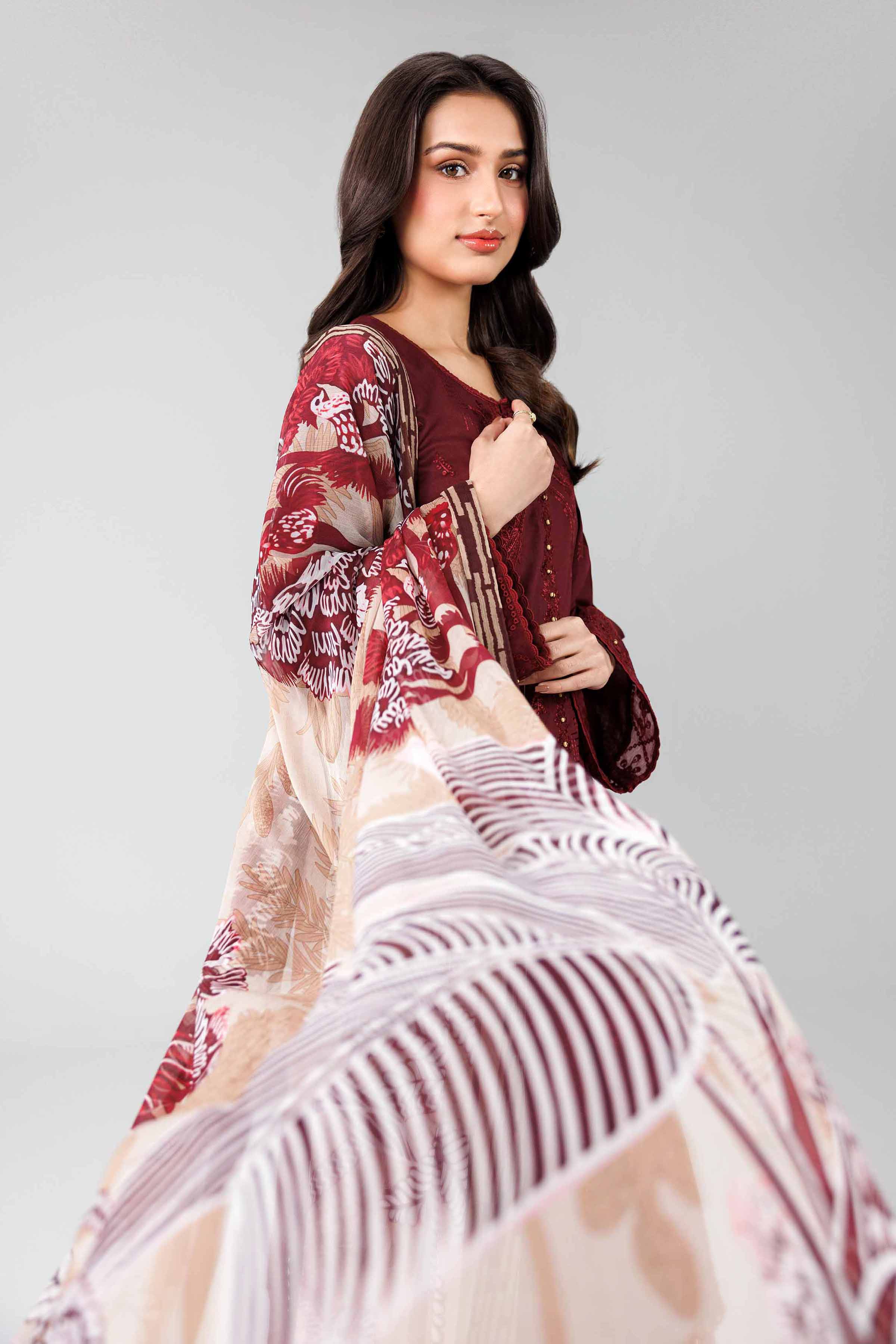 3 Piece - Digital Printed Embroidered Suit - 42601825  Lawn 3PC Embroidered