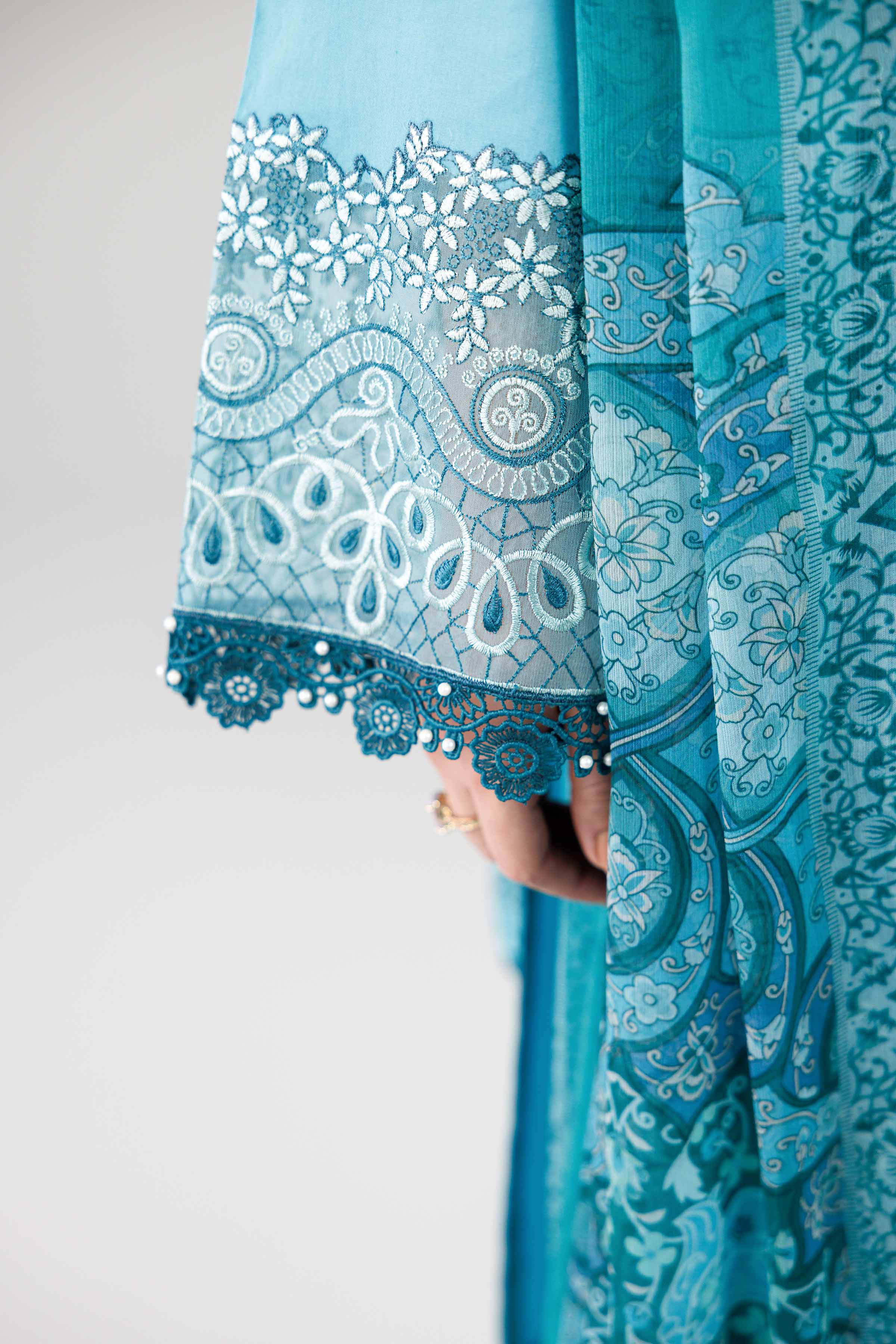 3 Piece - Digital Printed Embroidered Suit - 42601831  Lawn 3PC Embroidered