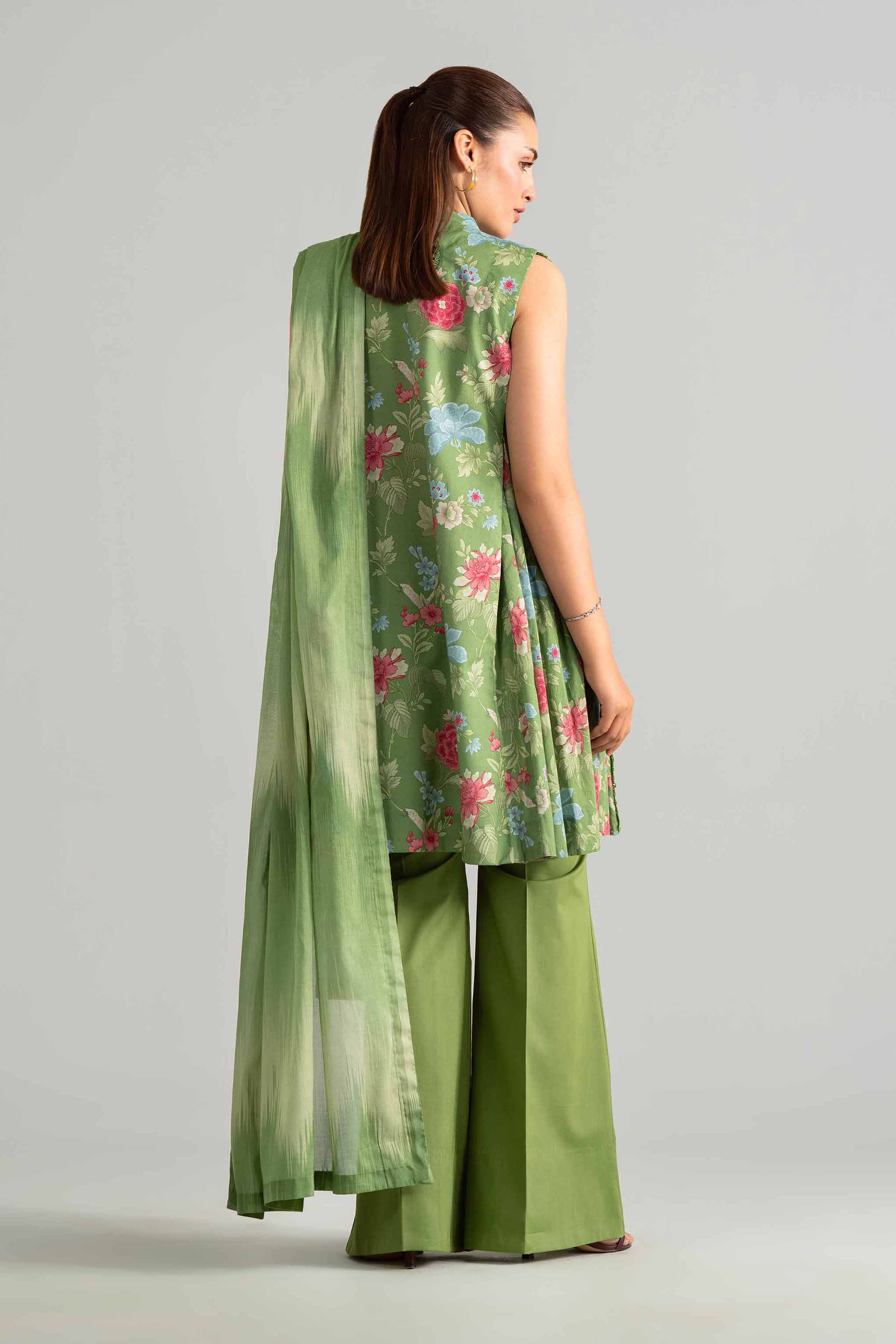 3 Piece - Digital Printed Suit - 42601847 Green Lawn 3PC Printed