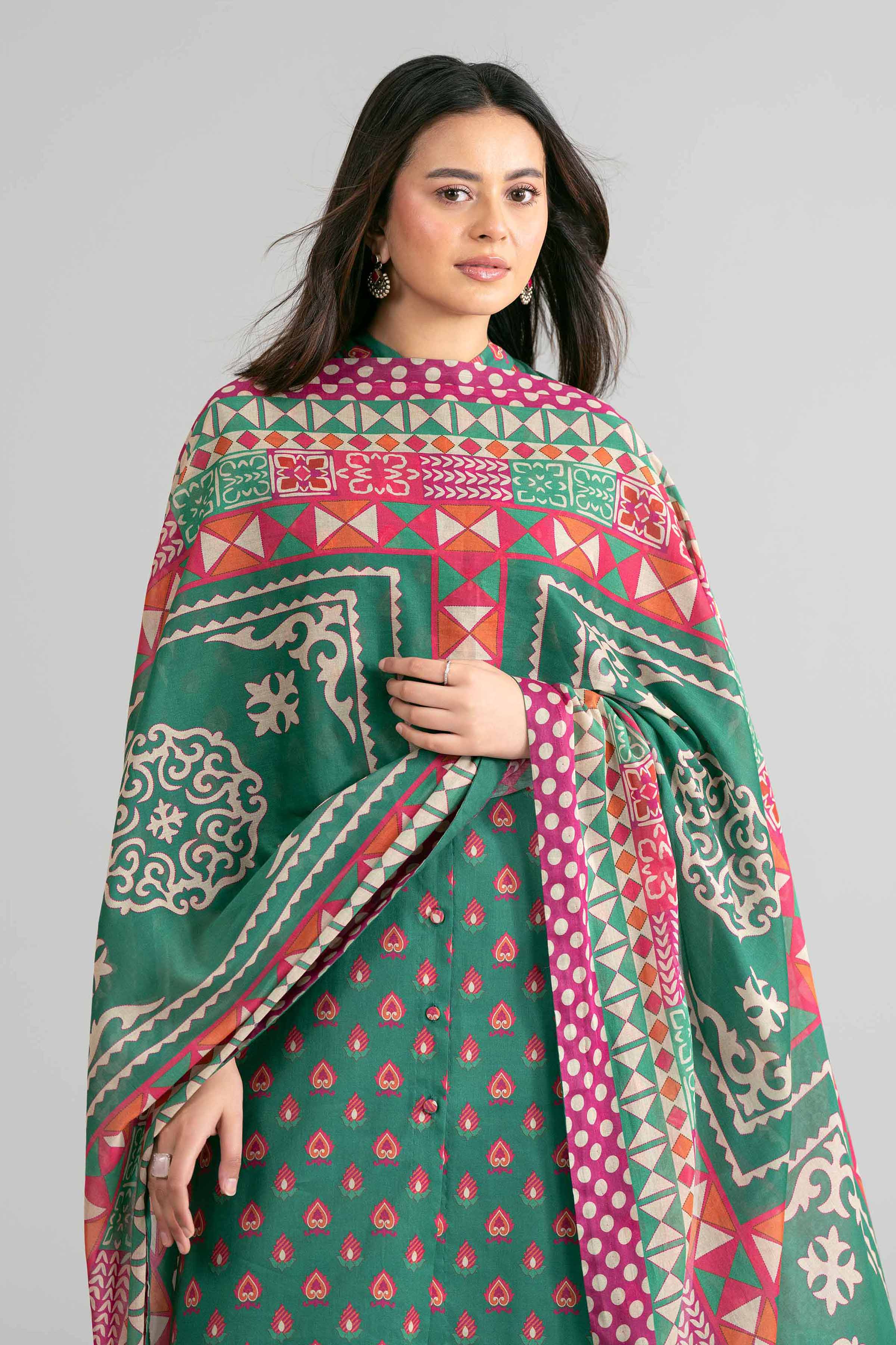 3 Piece - Printed Suit - 42601872 Green Lawn 3PC Printed