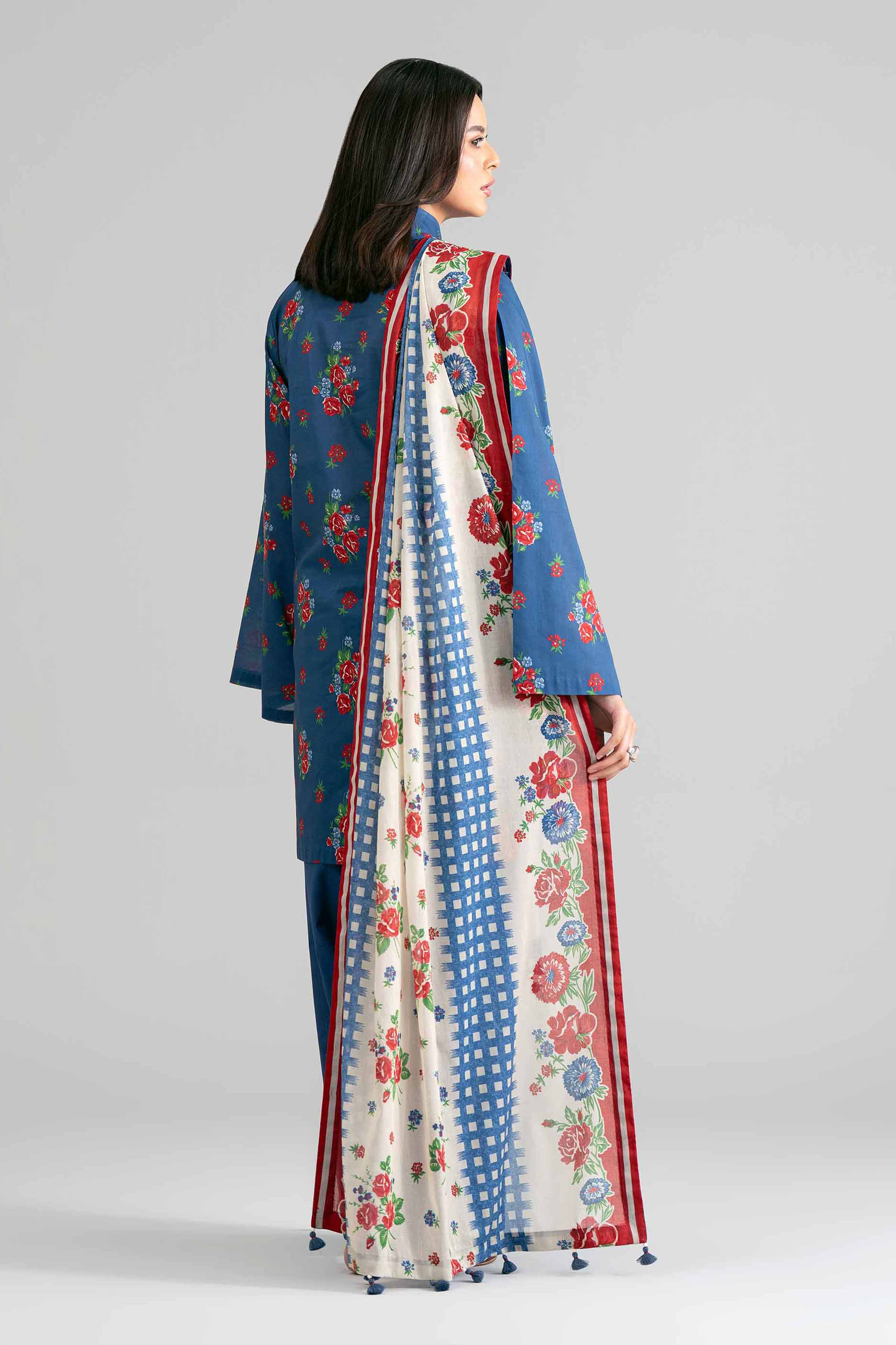3 Piece - Printed Suit - 42601879 Blue Lawn 3PC Printed