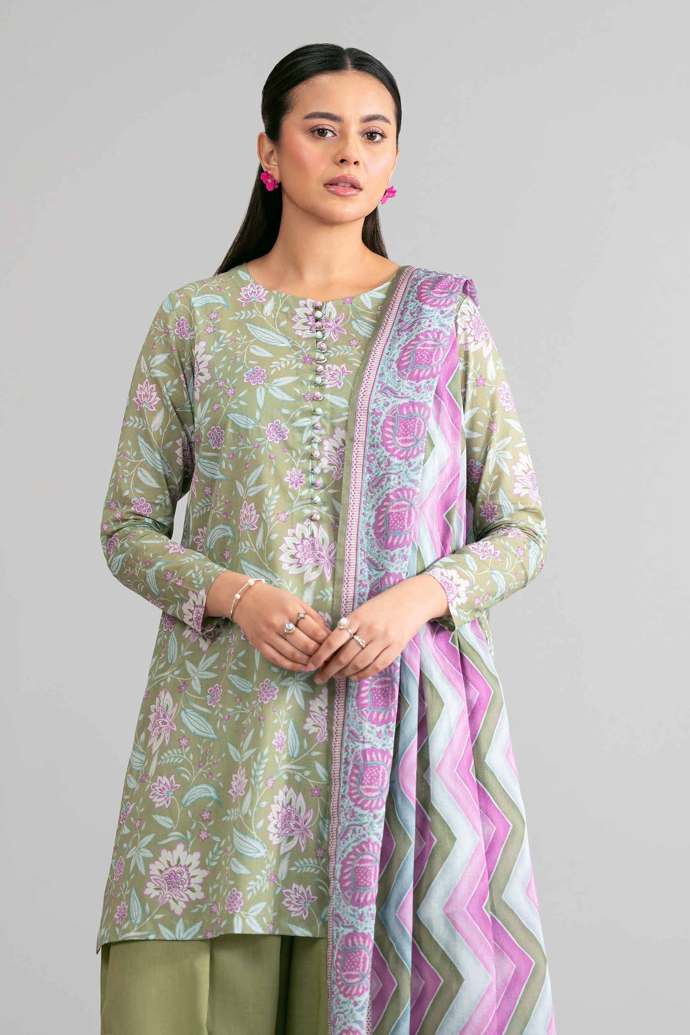 3 Piece - Printed Suit - 42601889 Green Lawn 3PC Printed