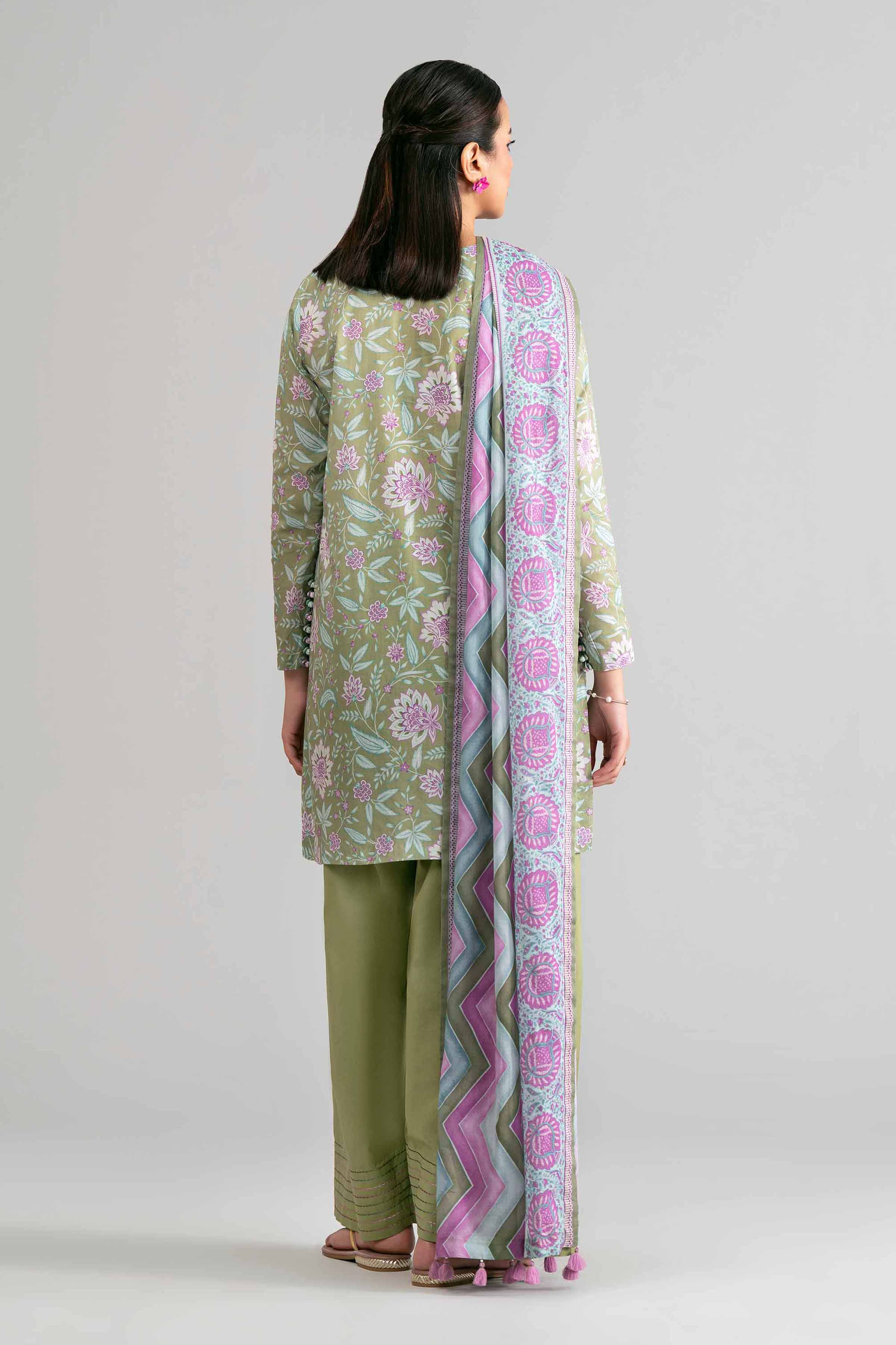 3 Piece - Printed Suit - 42601889 Green Lawn 3PC Printed