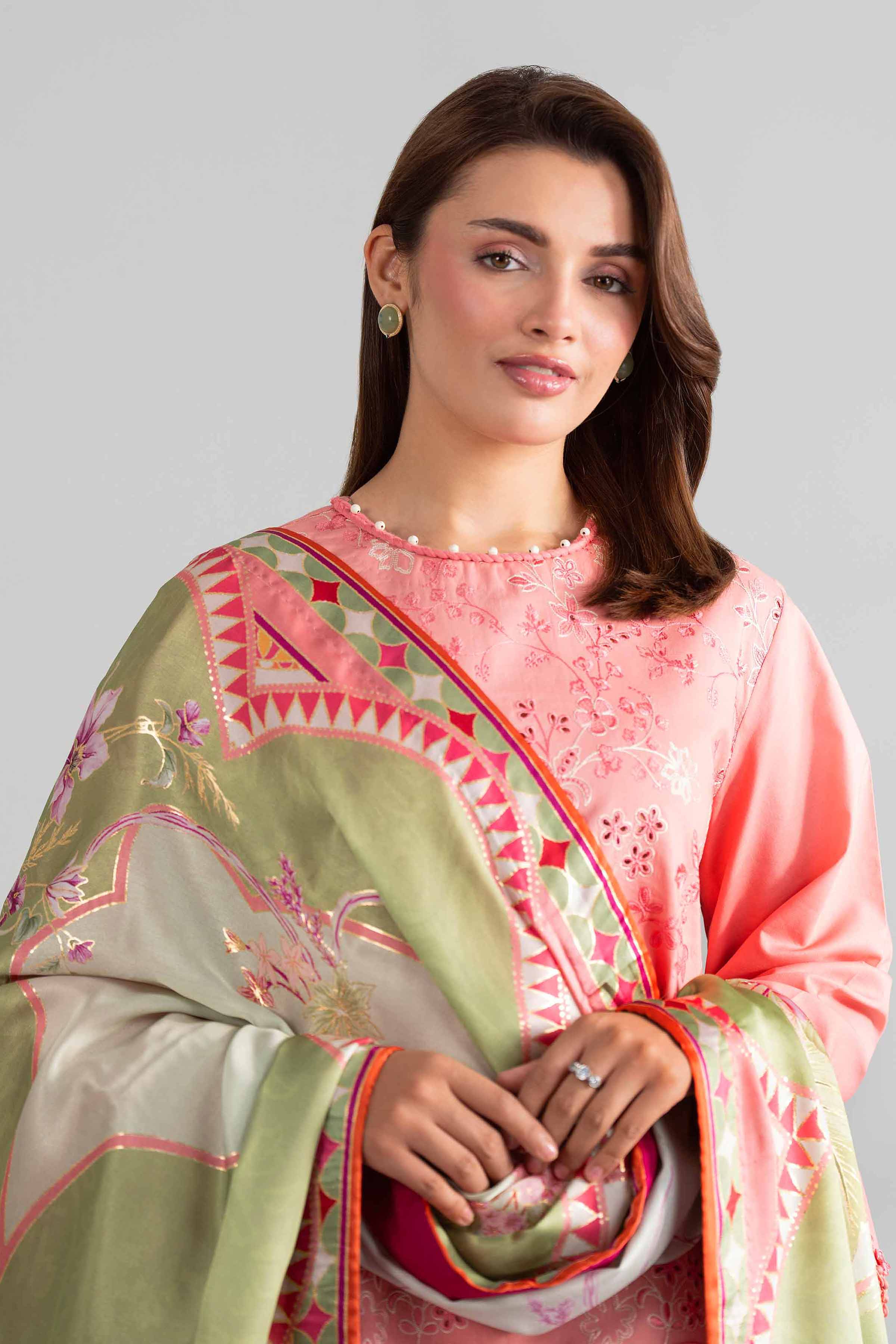 3 Piece - Digital Printed Embroidered Suit - 42601923 Nishat UAE  Lawn 3PC Embroidered