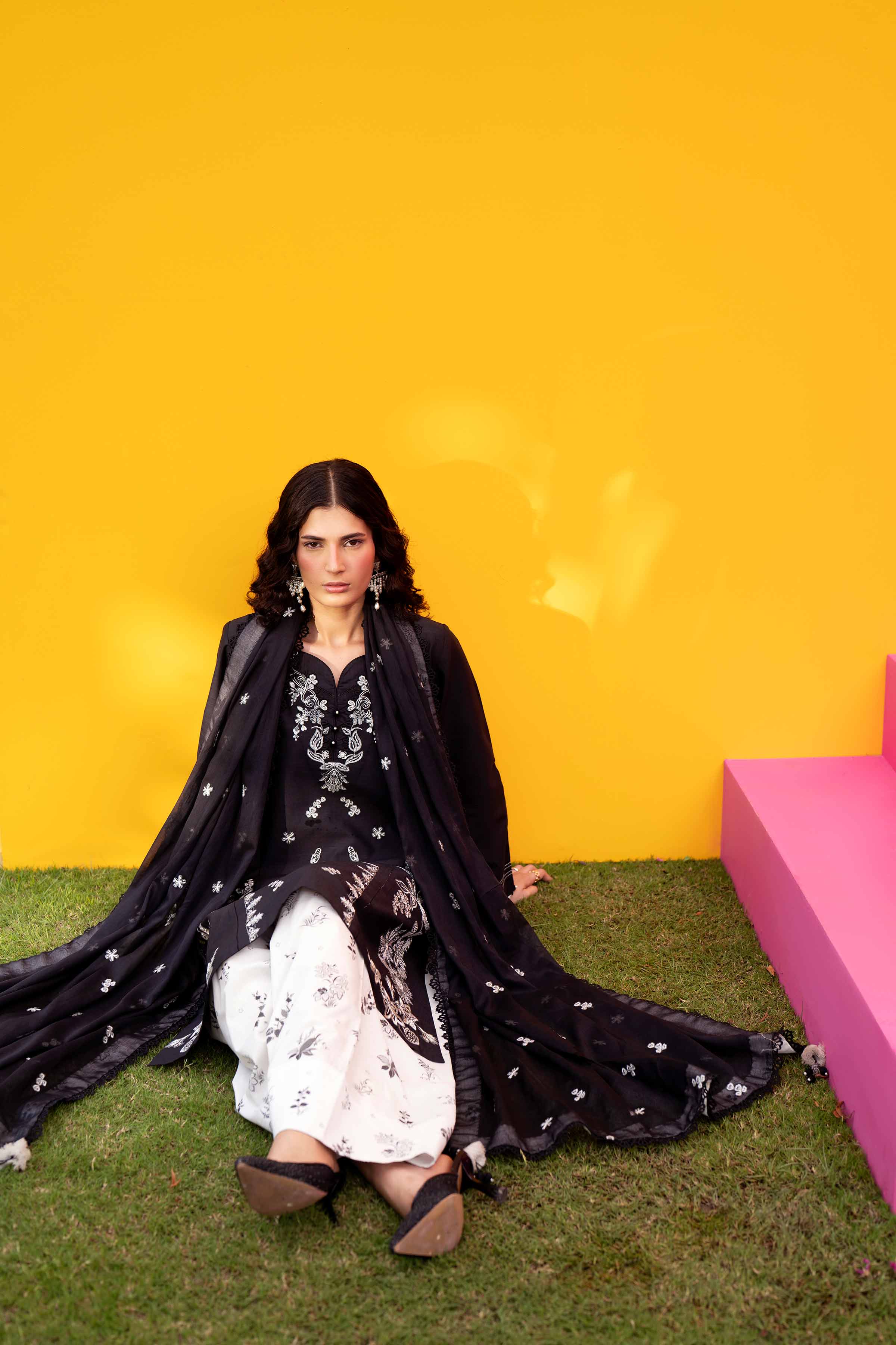 3 Piece - Embroidered Suit - 42602040 for Women - Unstitched Collection | Shop Online