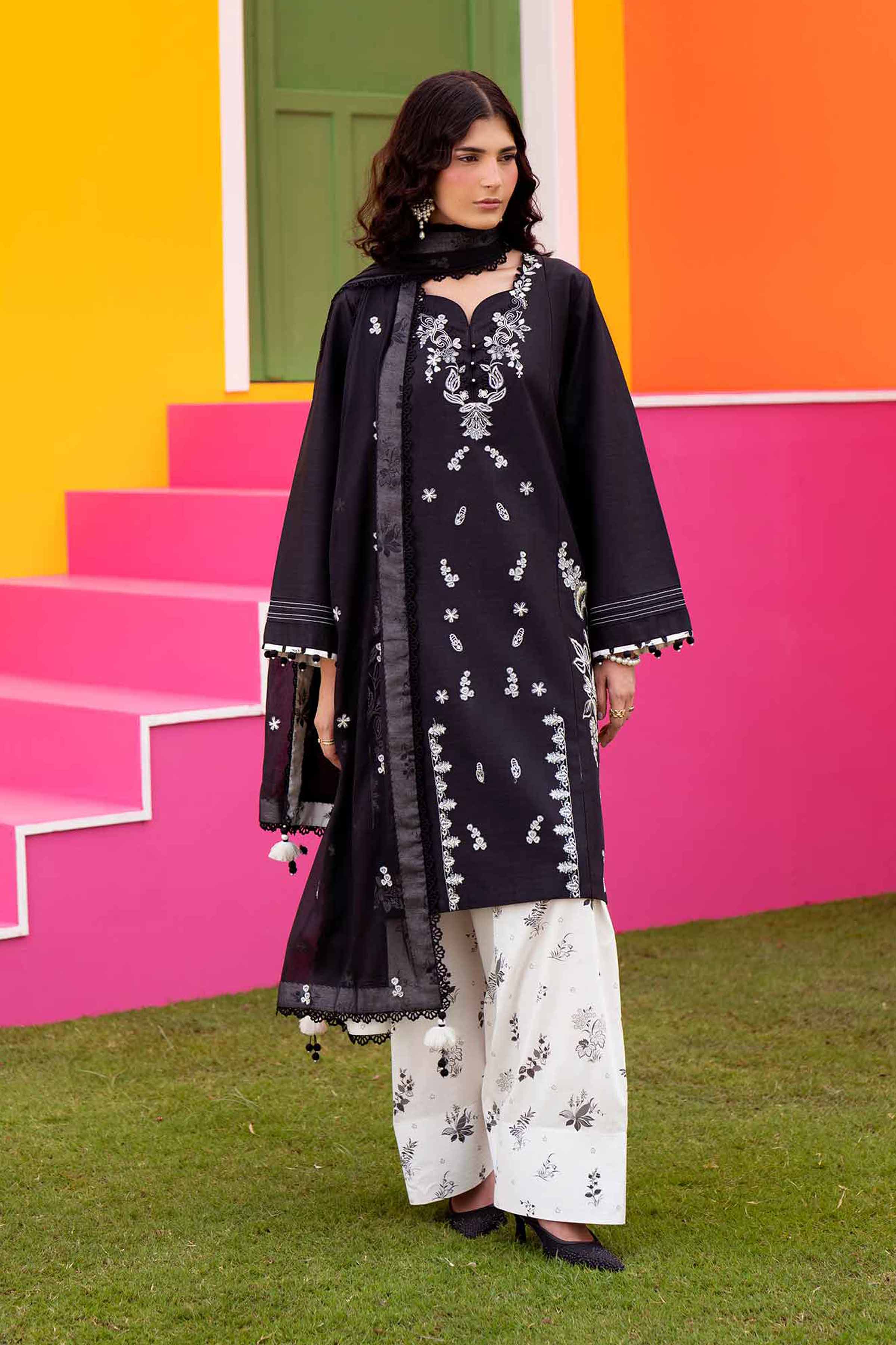 3 Piece - Embroidered Suit - 42602040 for Women - Unstitched Collection | Shop Online