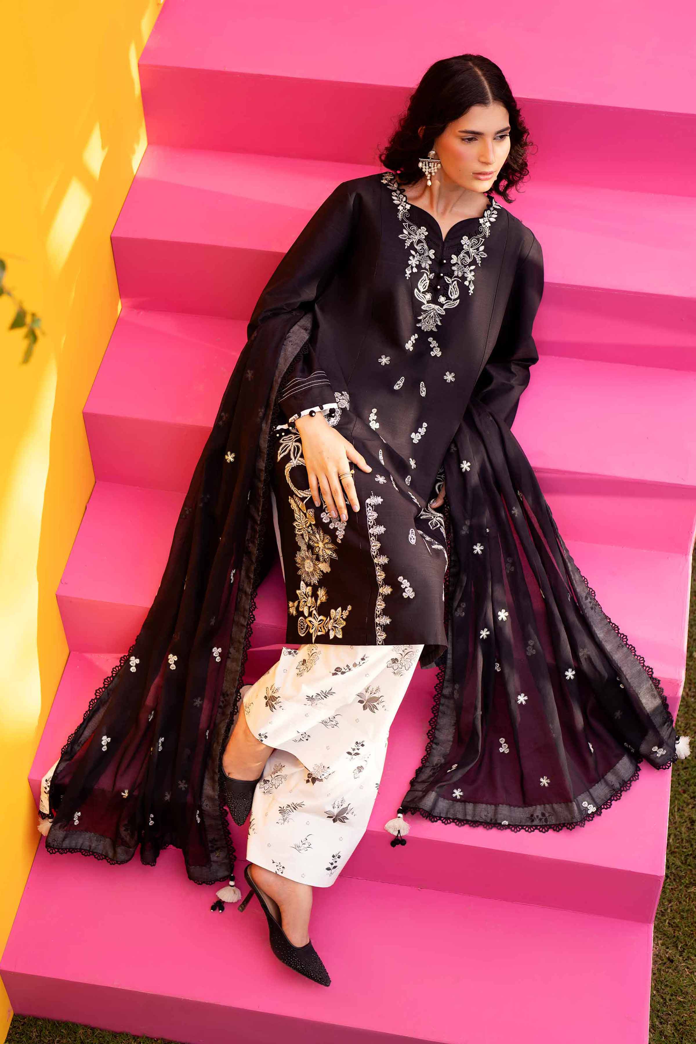 3 Piece - Embroidered Suit - 42602040 for Women - Unstitched Collection | Shop Online