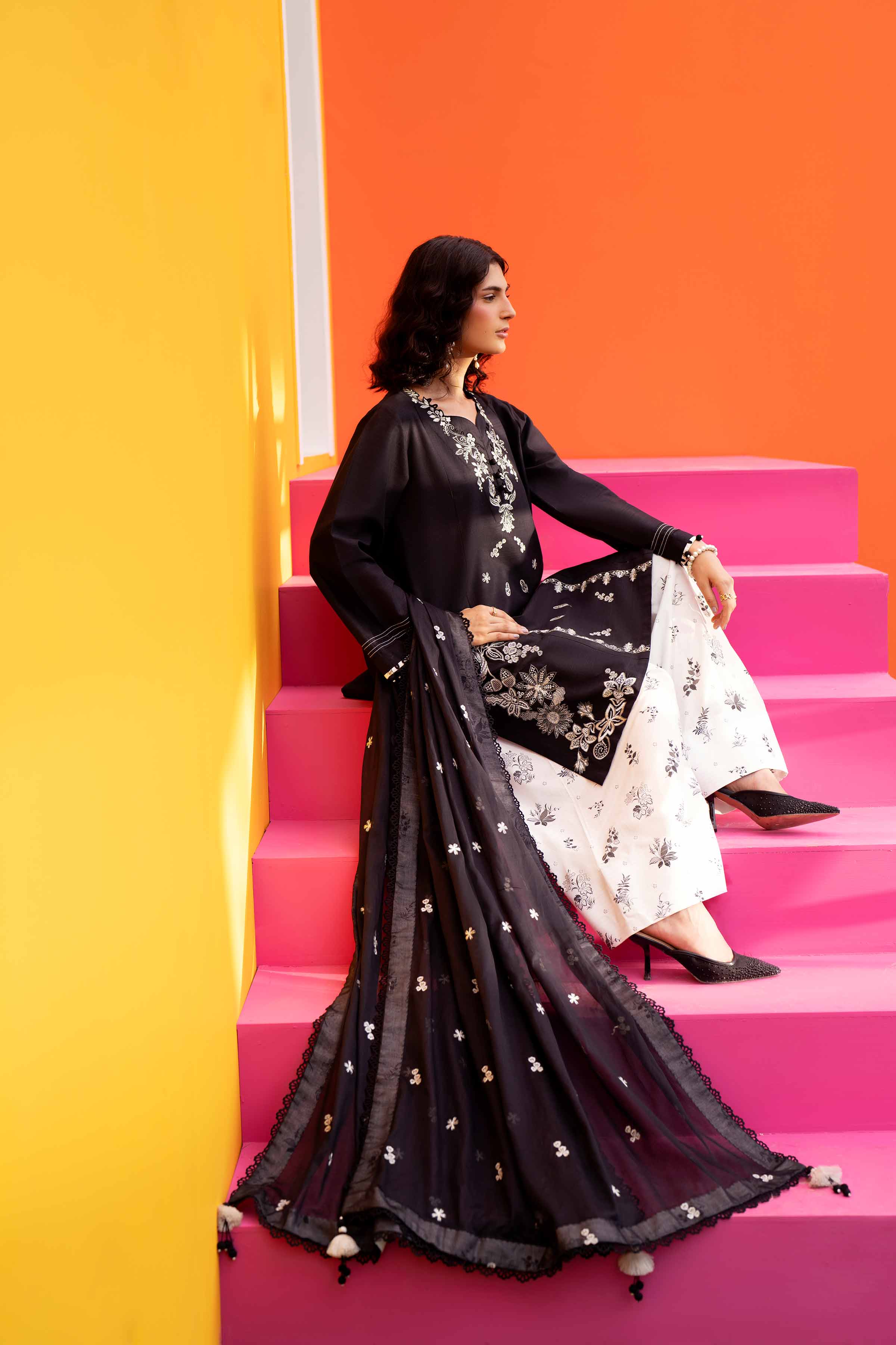 3 Piece - Embroidered Suit - 42602040 for Women - Unstitched Collection | Shop Online