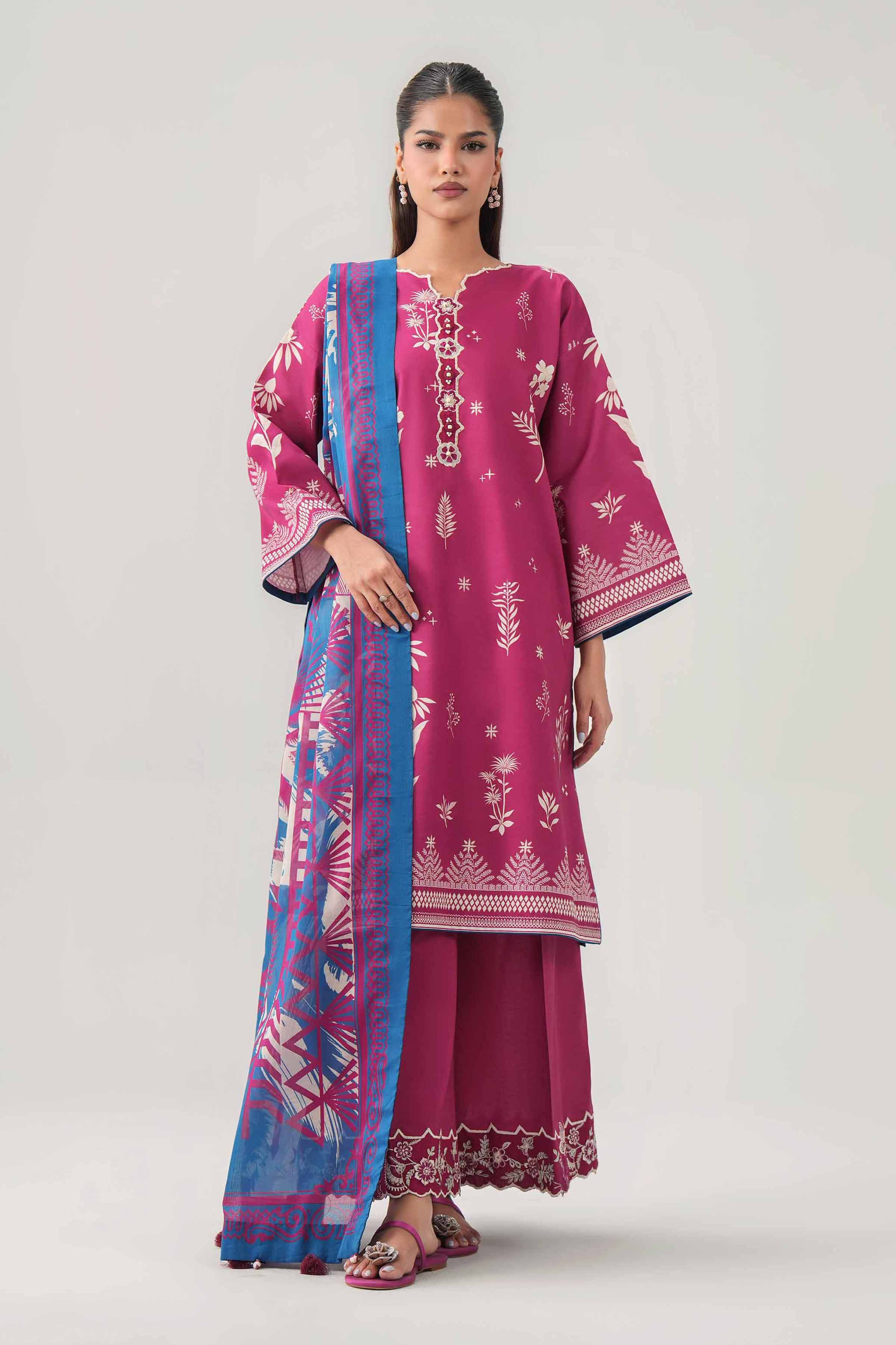 3 Piece - Digital Printed Embroidered Suit - 42602095 for Women - Unstitched Collection | Shop Online