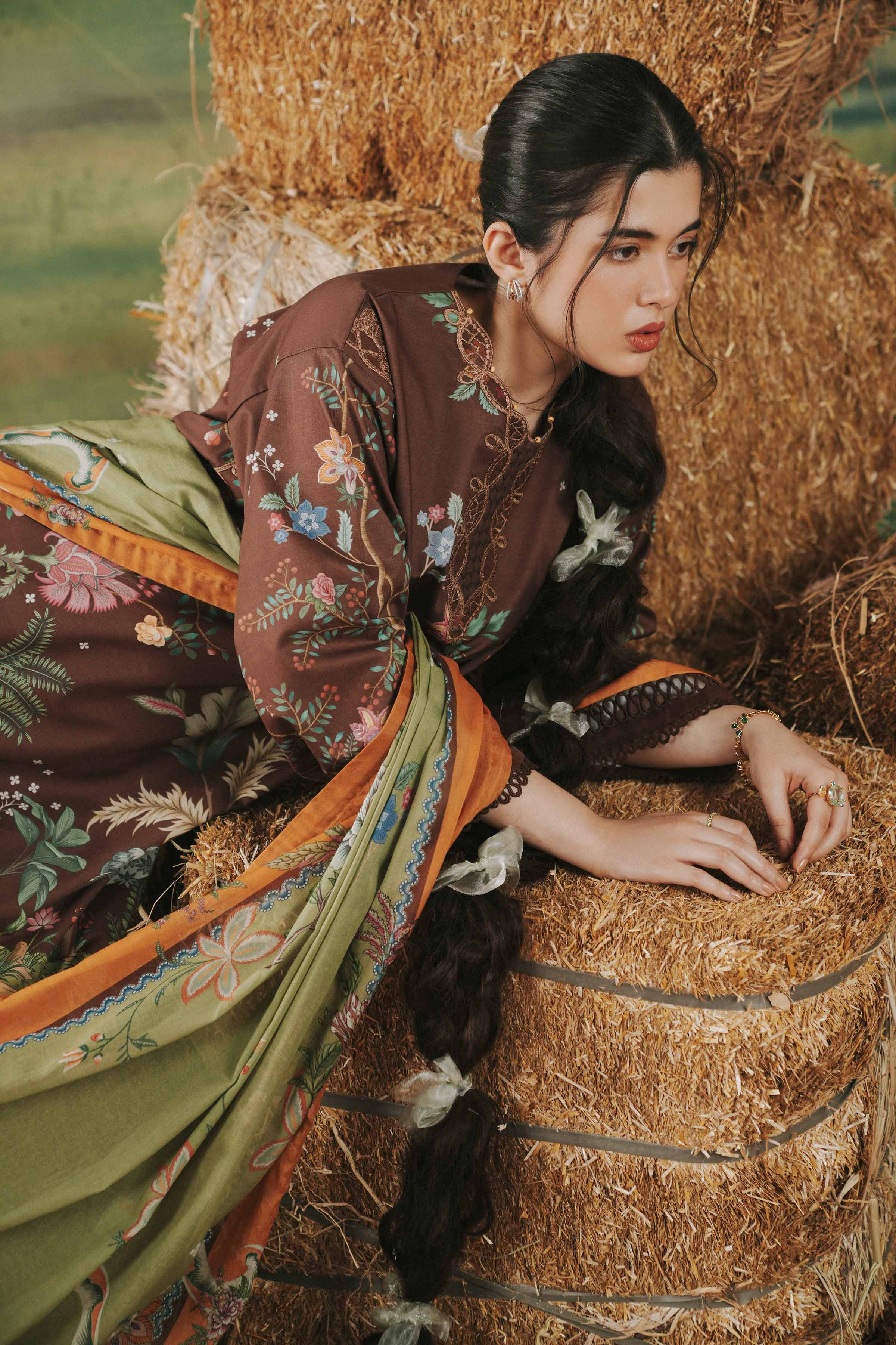 3 Piece - Digital Printed Embroidered Suit - 42602097 for Women - Unstitched Collection | Shop Online