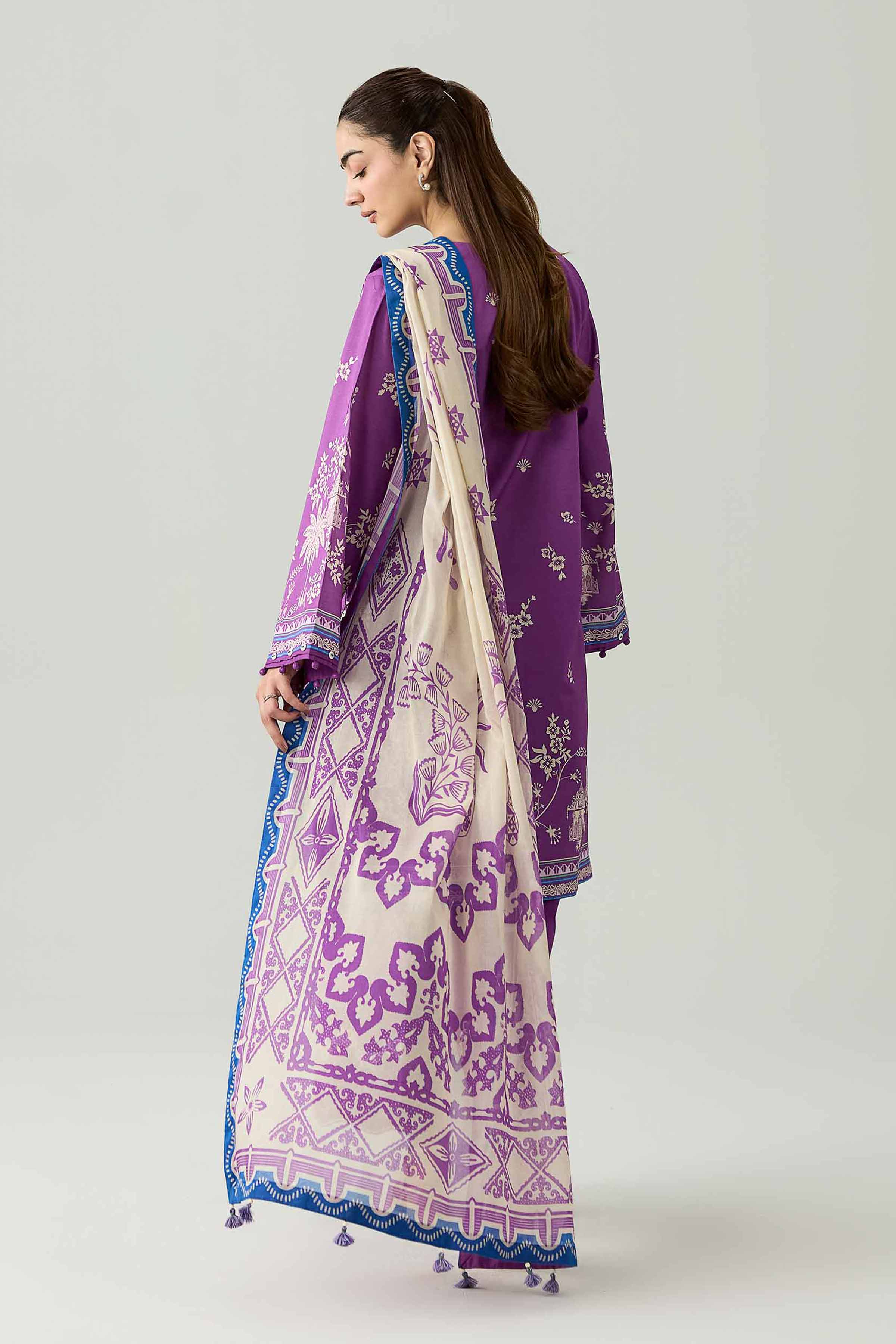 3 Piece - Digital Printed Embroidered Suit - 42602101 for Women - Unstitched Collection | Shop Online