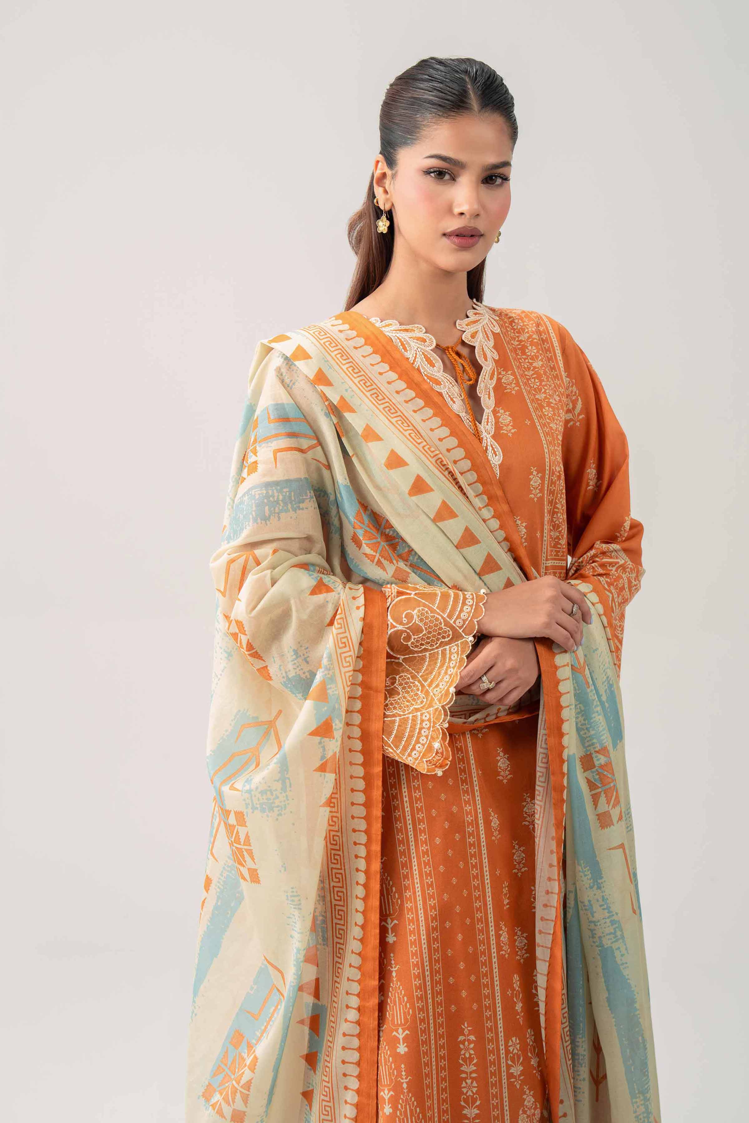 3 Piece - Digital Printed Embroidered Suit - 42602102 for Women - Unstitched Collection | Shop Online