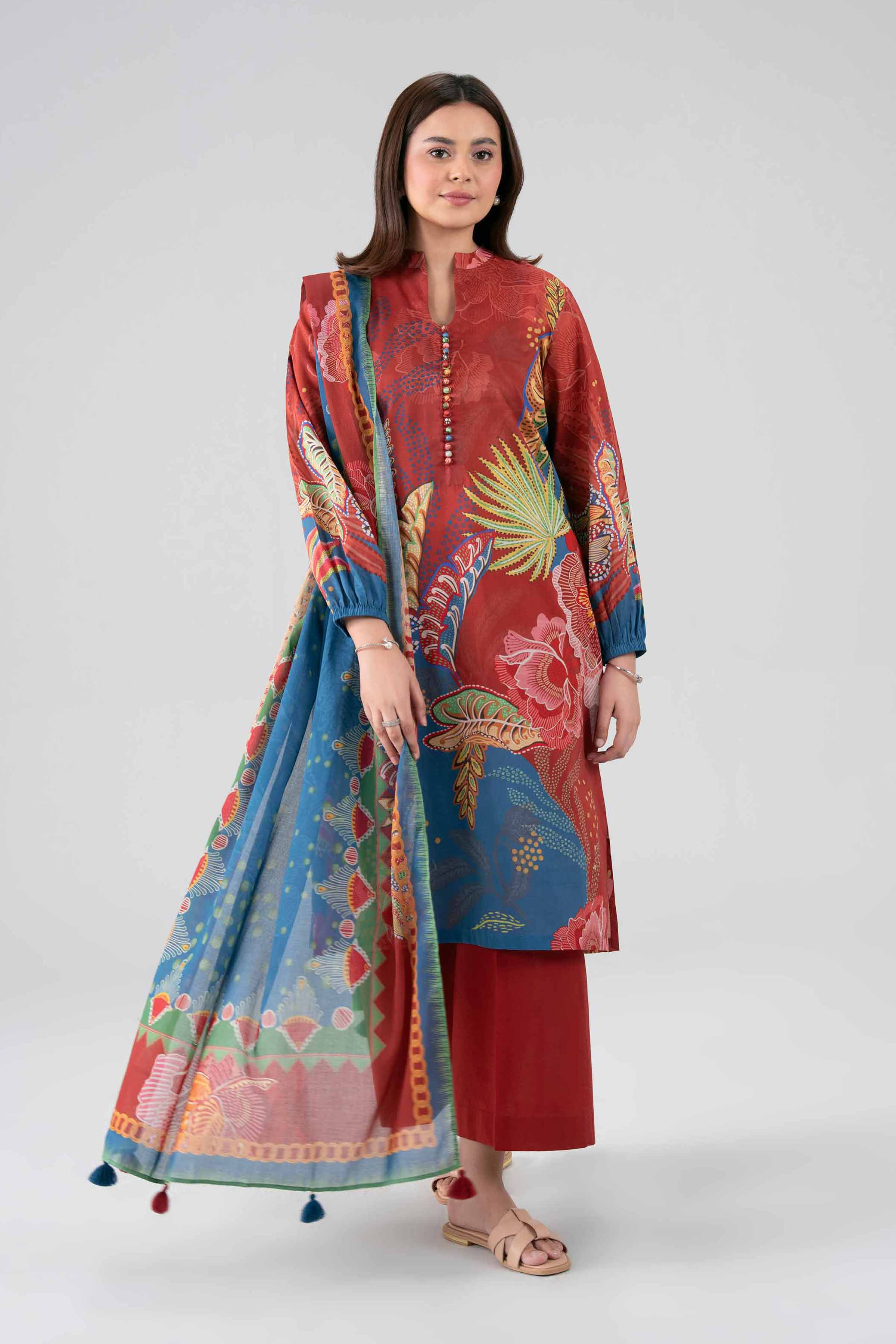 3 Piece - Digital Printed Suit - 42602112 for Women - Unstitched Collection | Shop Online
