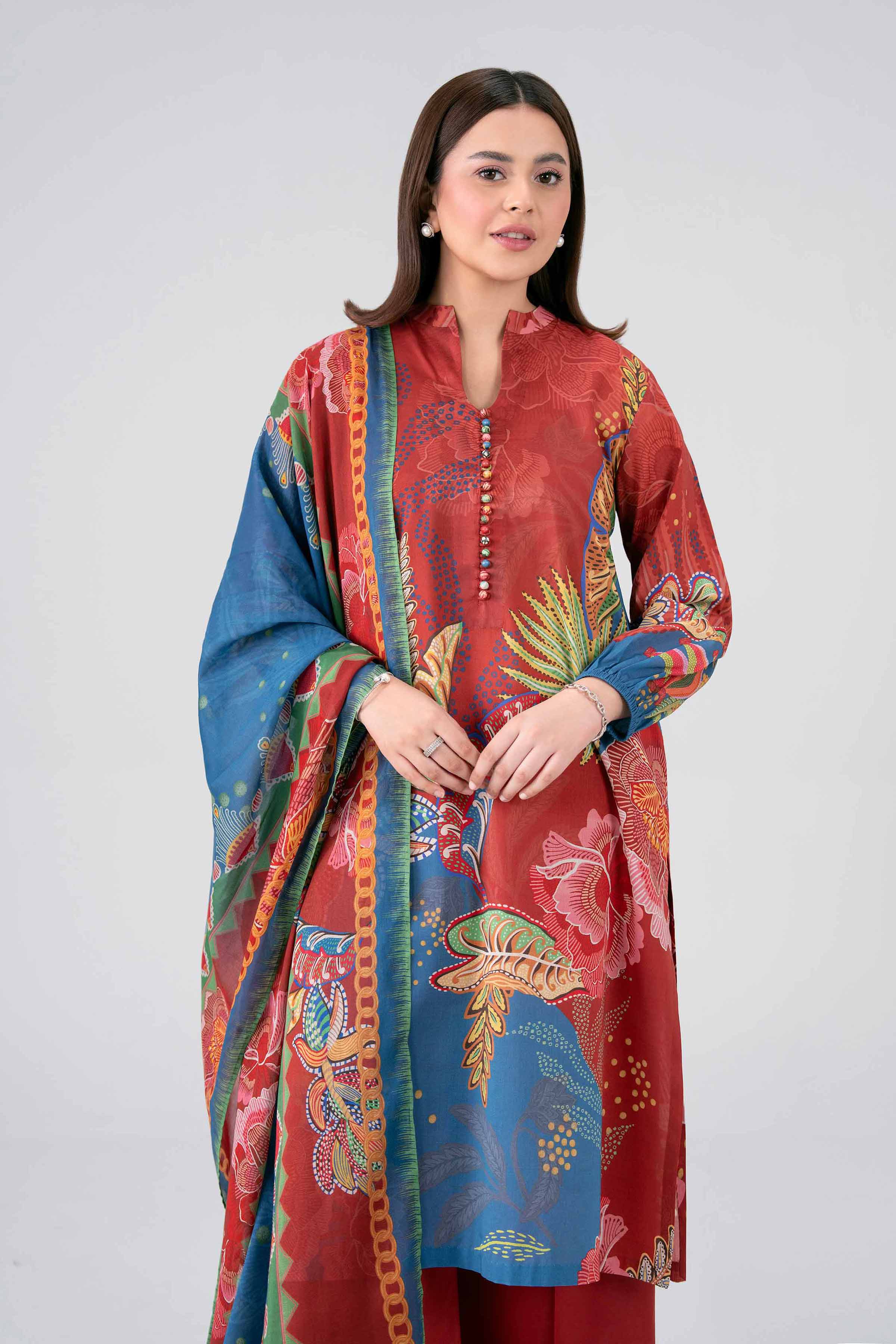 3 Piece - Digital Printed Suit - 42602112 for Women - Unstitched Collection | Shop Online