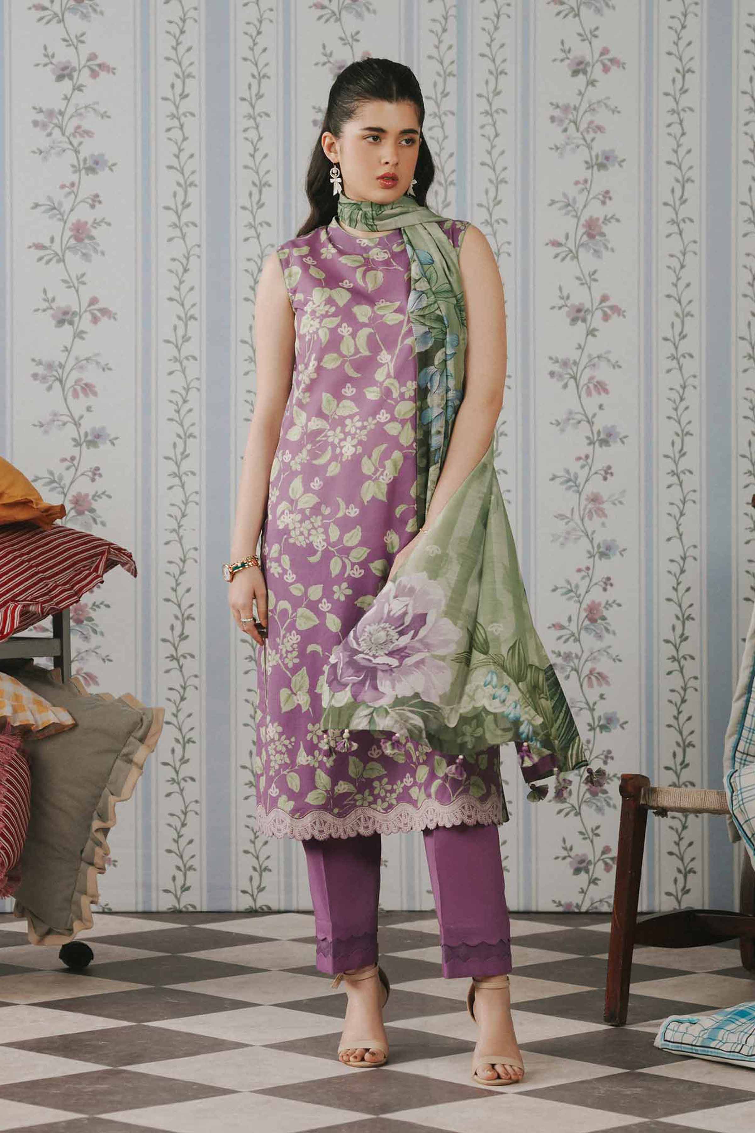 3 Piece - Digital Printed Suit - 42602117 for Women - Unstitched Collection | Shop Online