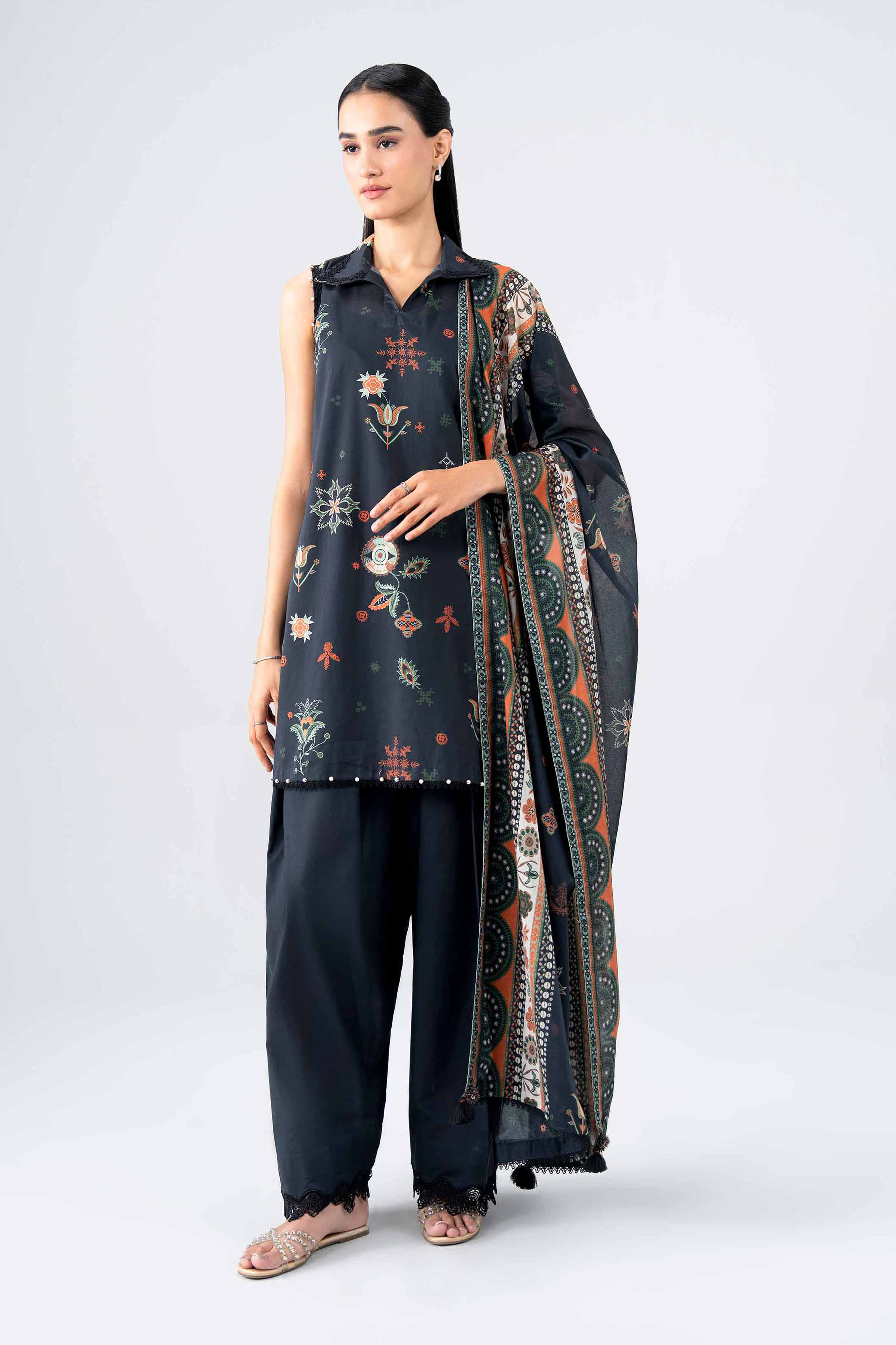 3 Piece - Printed Suit - 42602125 for Women - Unstitched Collection | Shop Online
