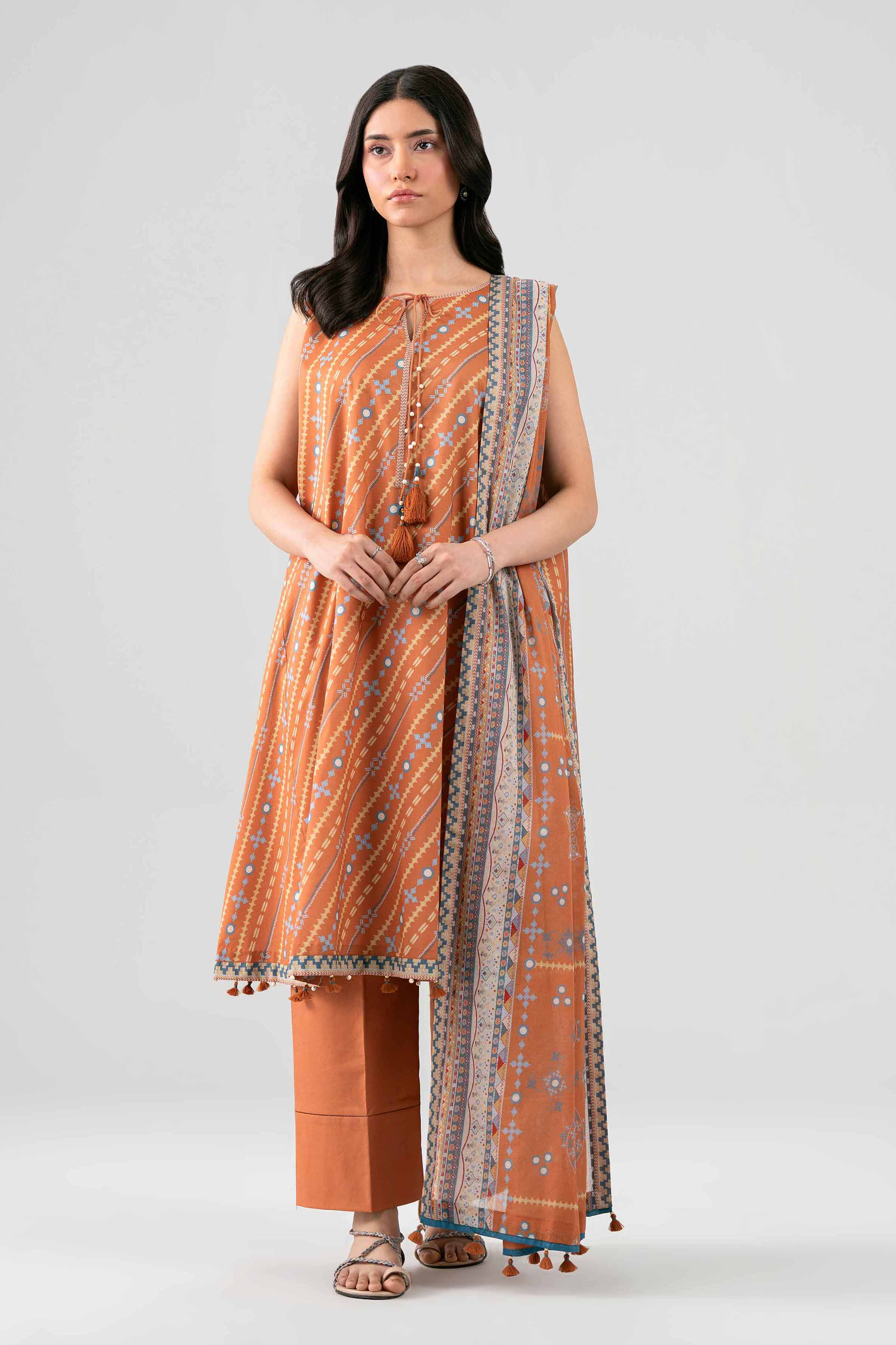 3 Piece - Printed Suit - 42602128 for Women - Unstitched Collection | Shop Online
