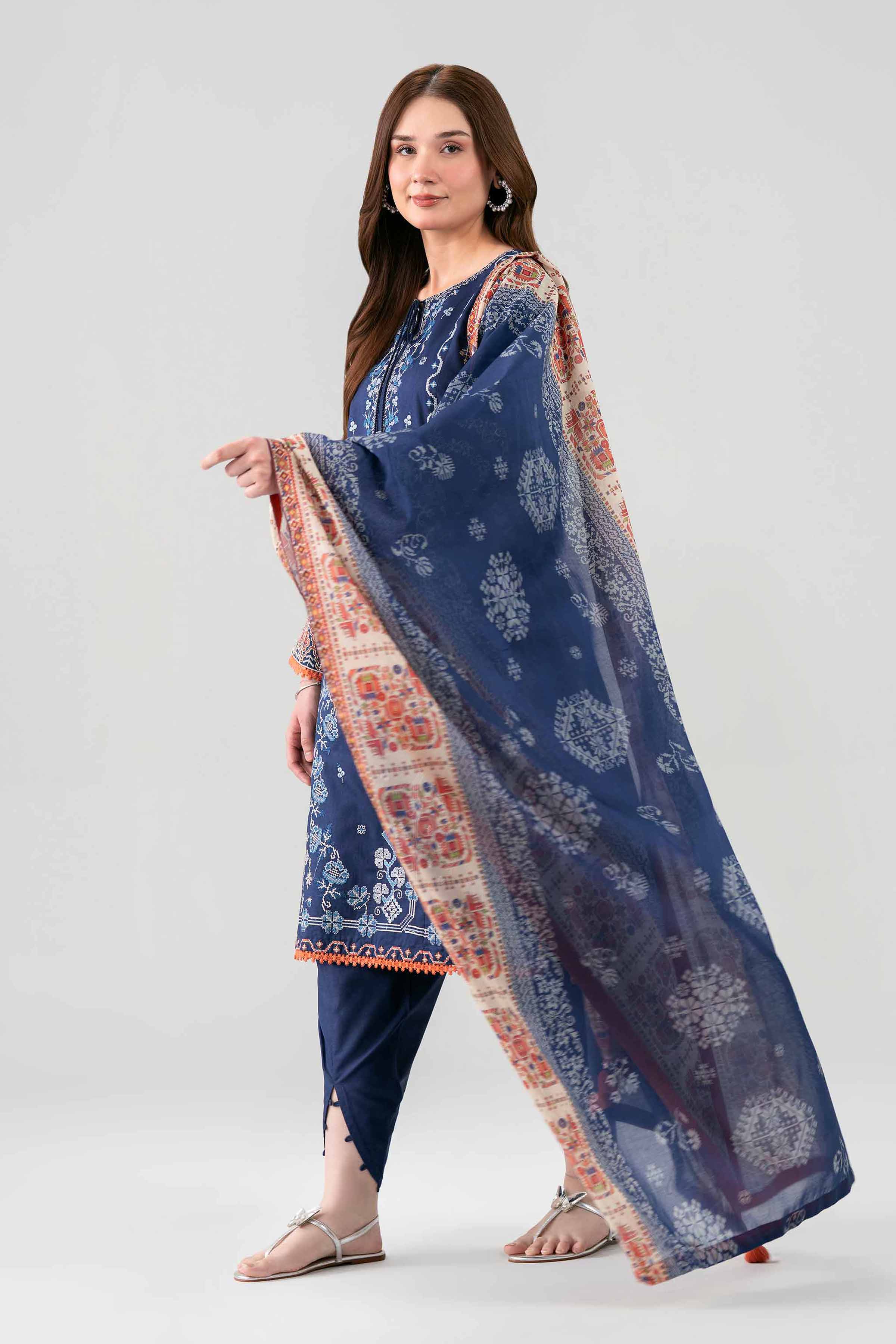 3 Piece - Printed Embroidered Suit - 42602145 for Women - Unstitched Collection | Shop Online