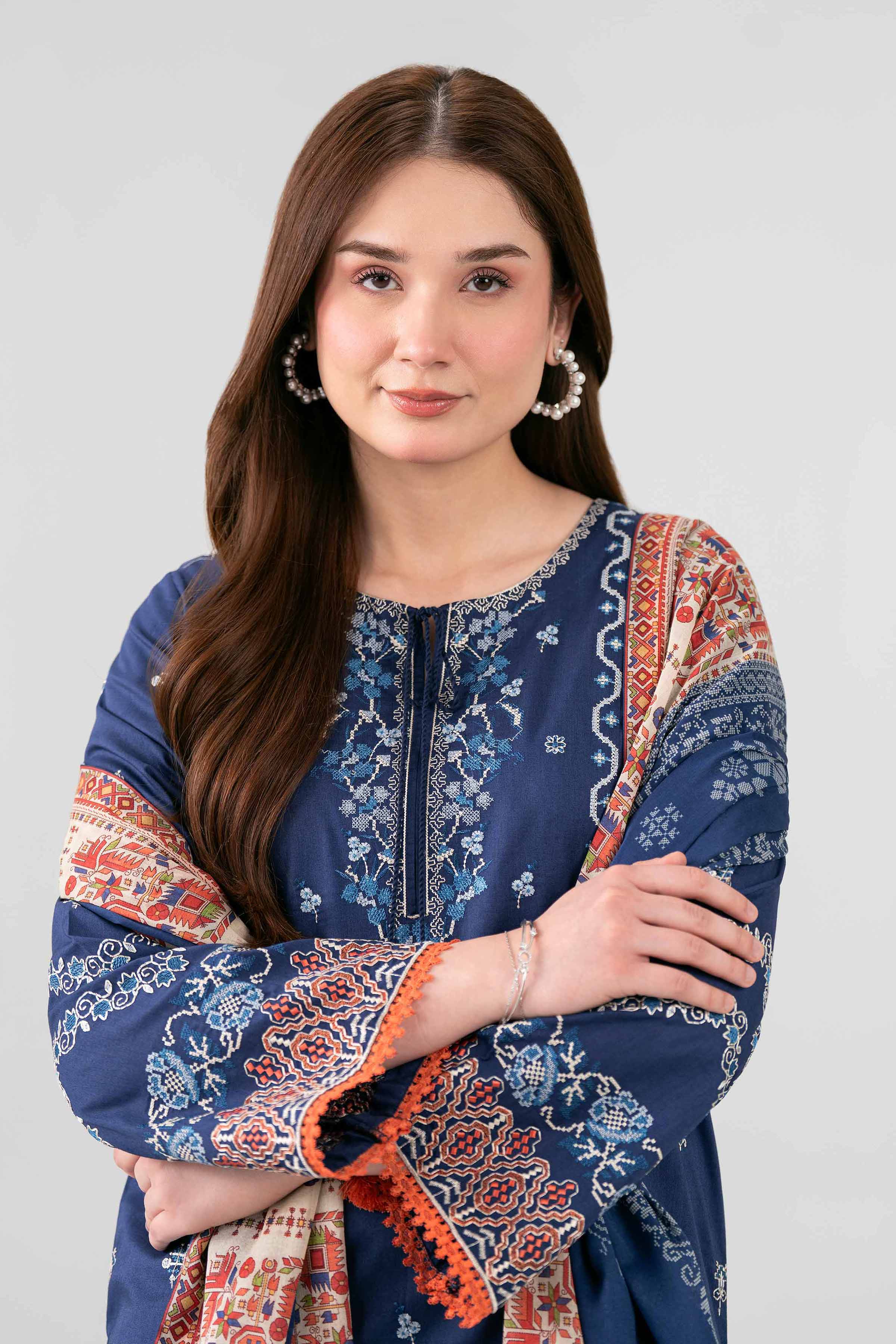 3 Piece - Printed Embroidered Suit - 42602145 for Women - Unstitched Collection | Shop Online