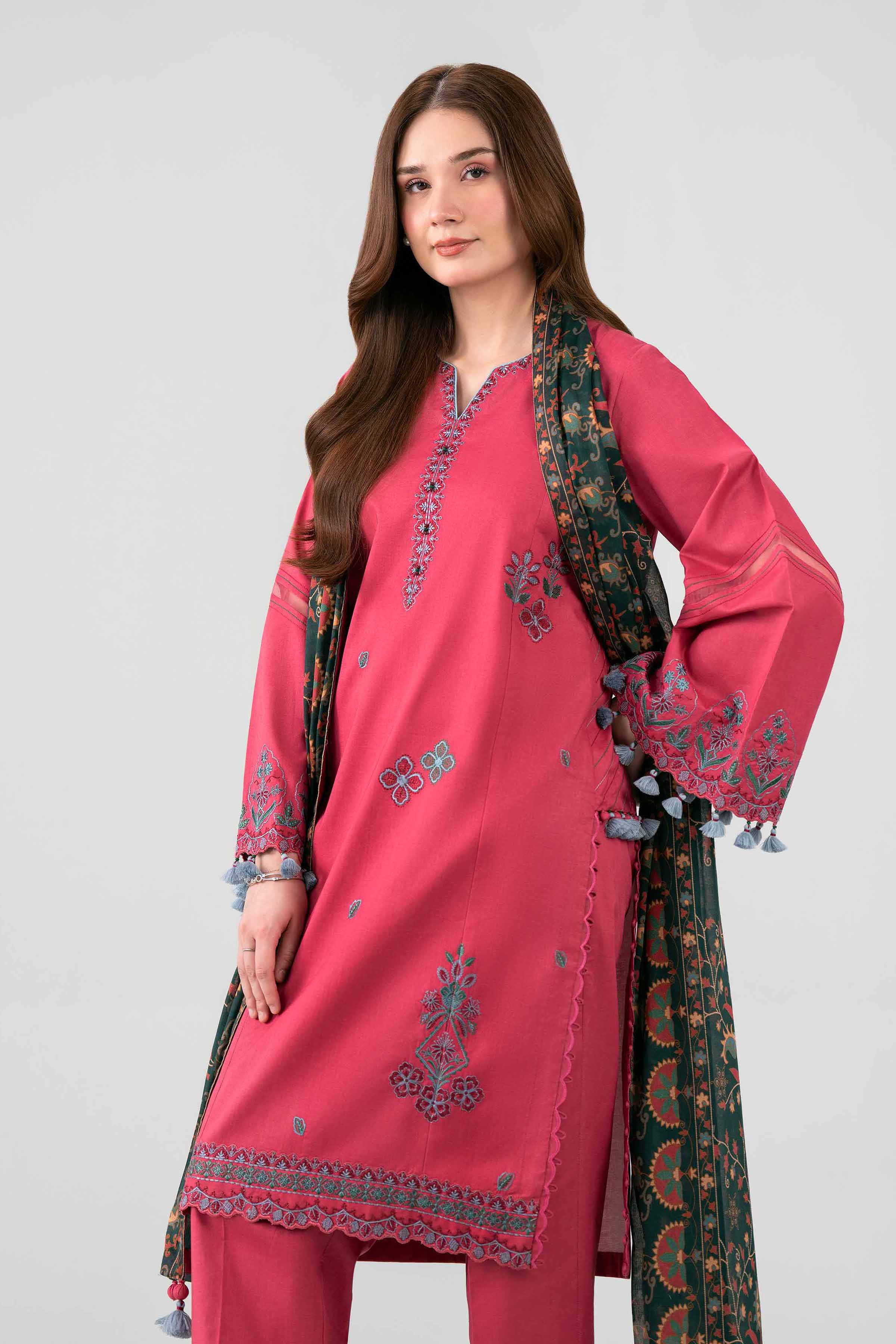 3 Piece - Printed Embroidered Suit - 42602150 for Women - Unstitched Collection | Shop Online