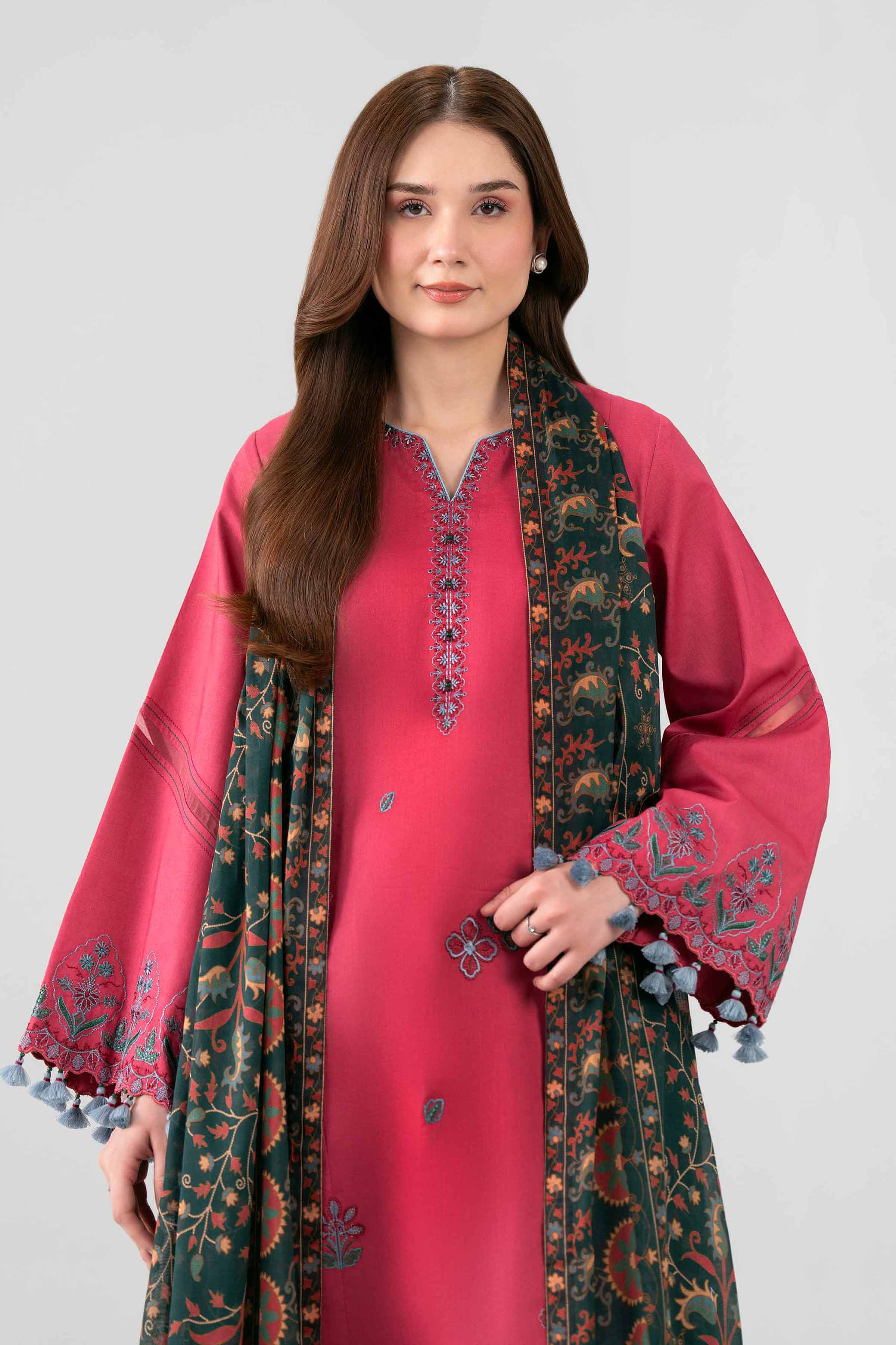 3 Piece - Printed Embroidered Suit - 42602150 for Women - Unstitched Collection | Shop Online