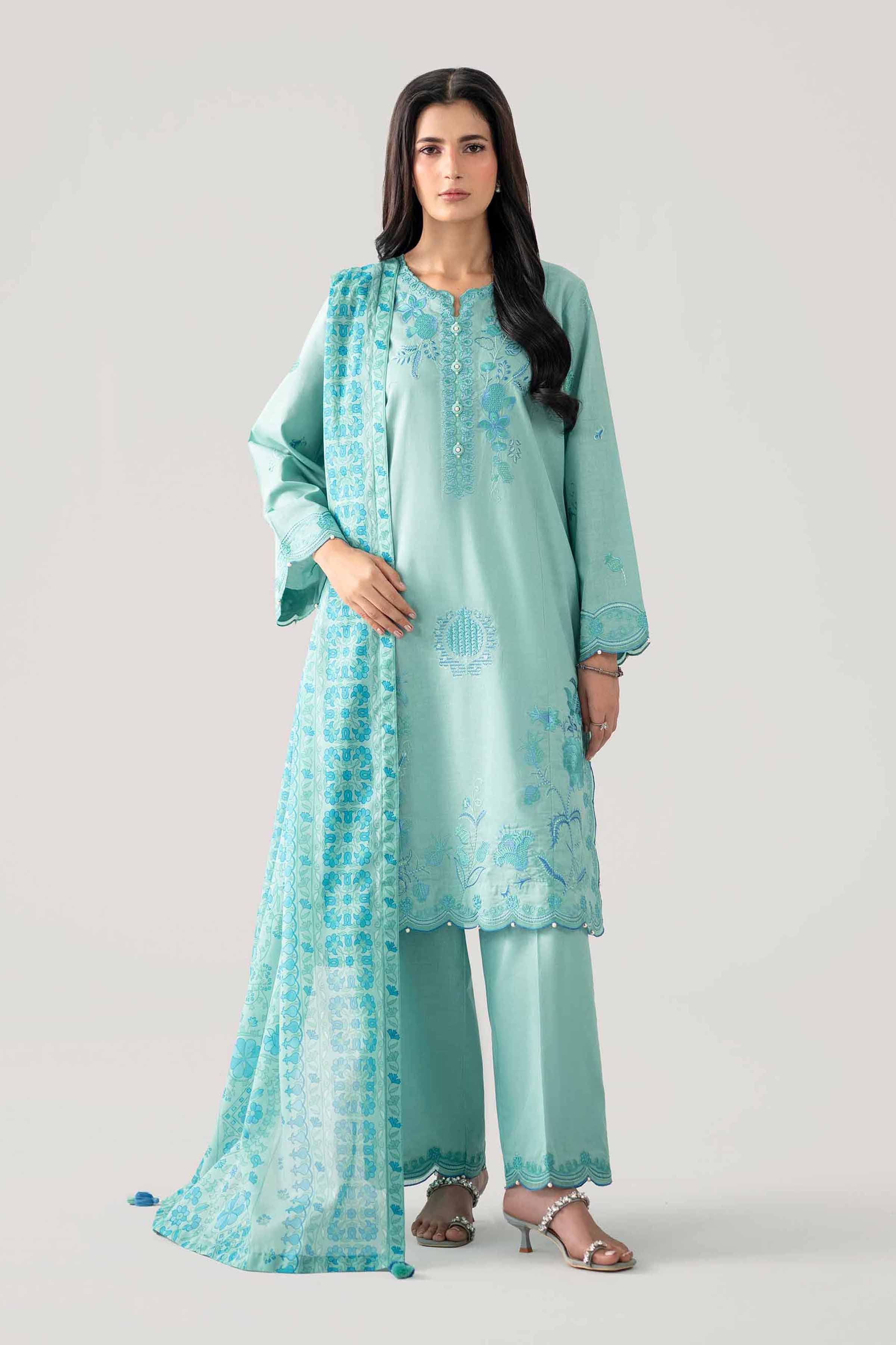 3 Piece - Printed Embroidered Suit - 42602153 for Women - Unstitched Collection | Shop Online