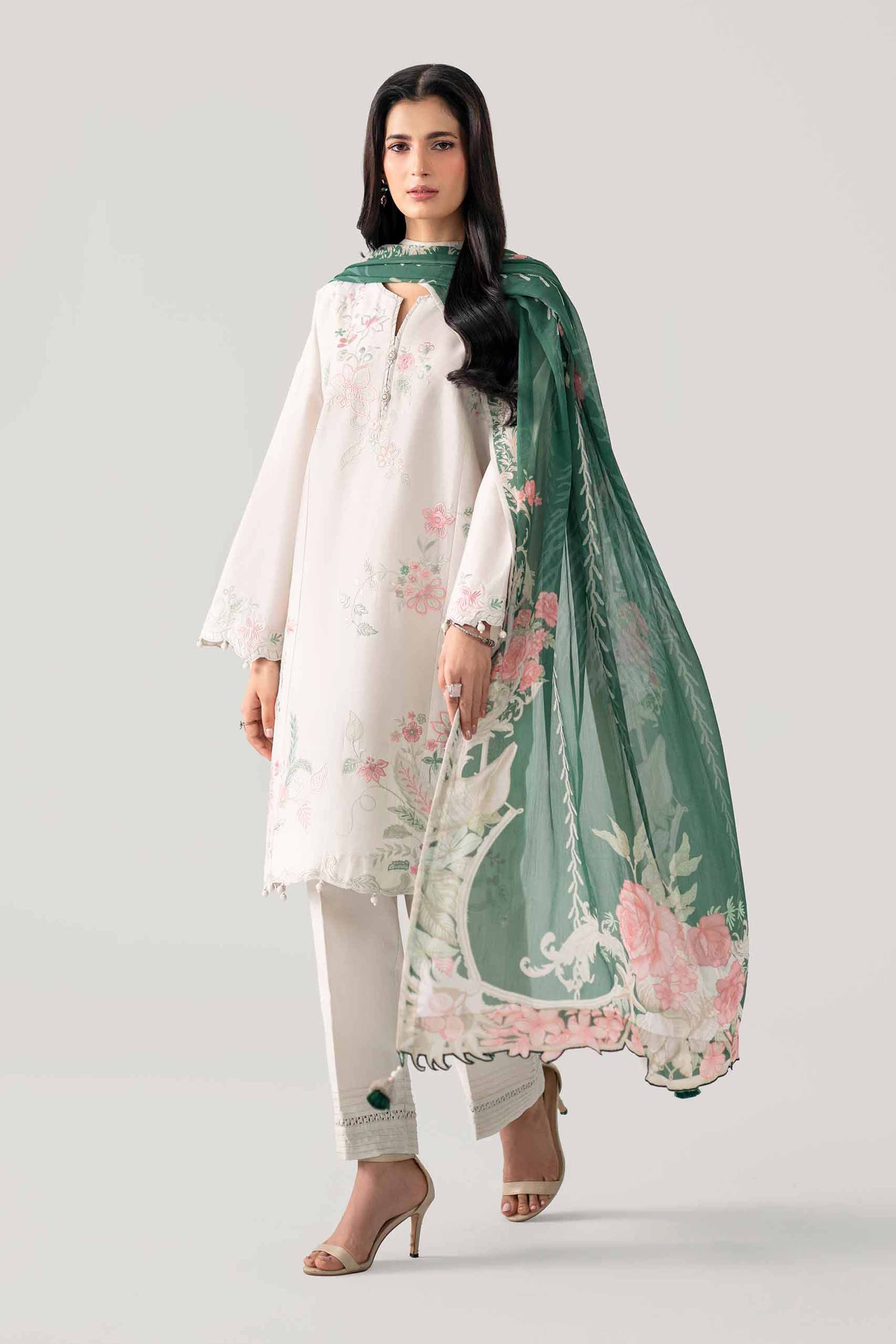 3 Piece - Digital Printed Embroidered Suit - 42602154 for Women - Unstitched Collection | Shop Online