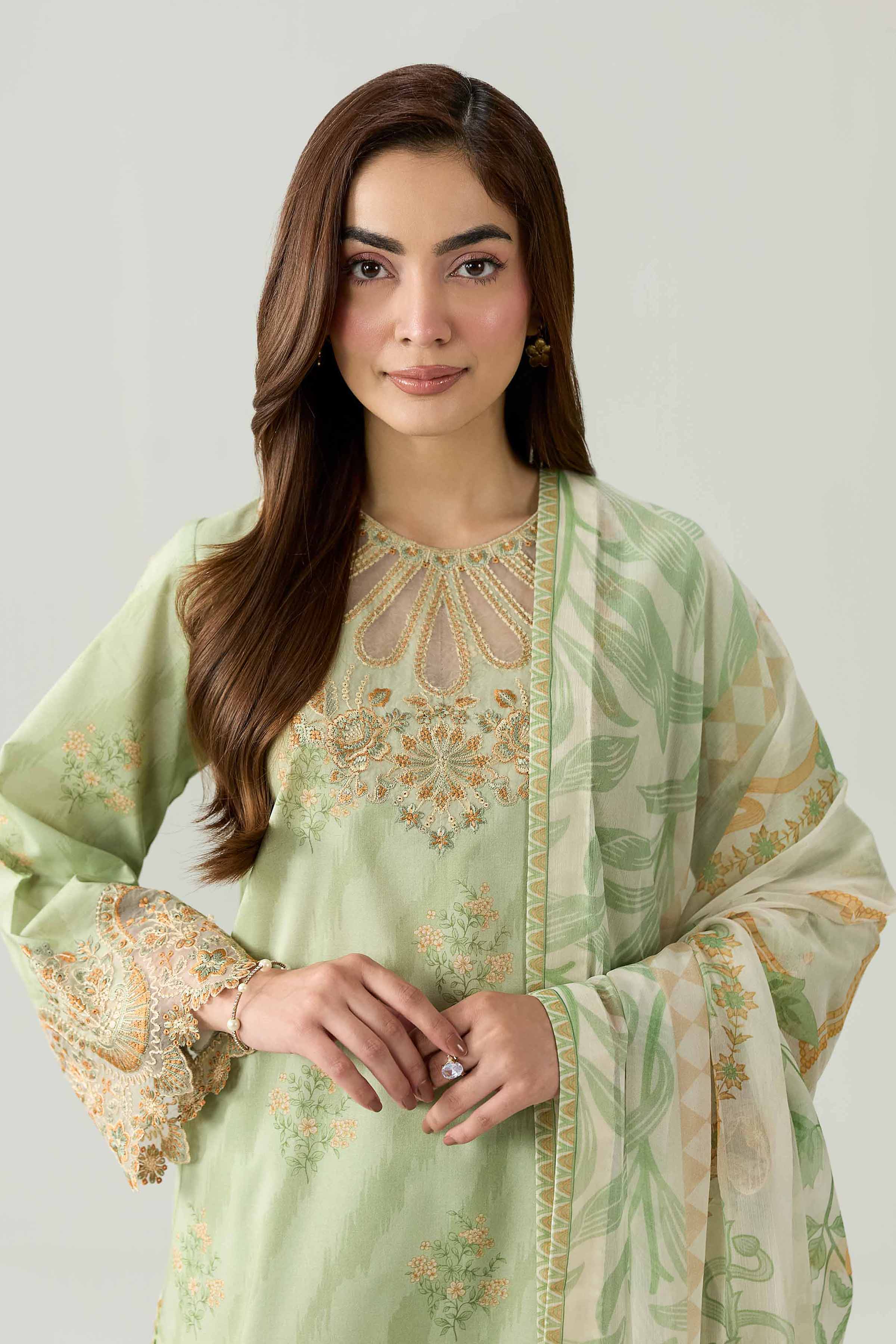 3 Piece - Digital Printed Embroidered Suit - 42602164 for Women - Unstitched Collection | Shop Online