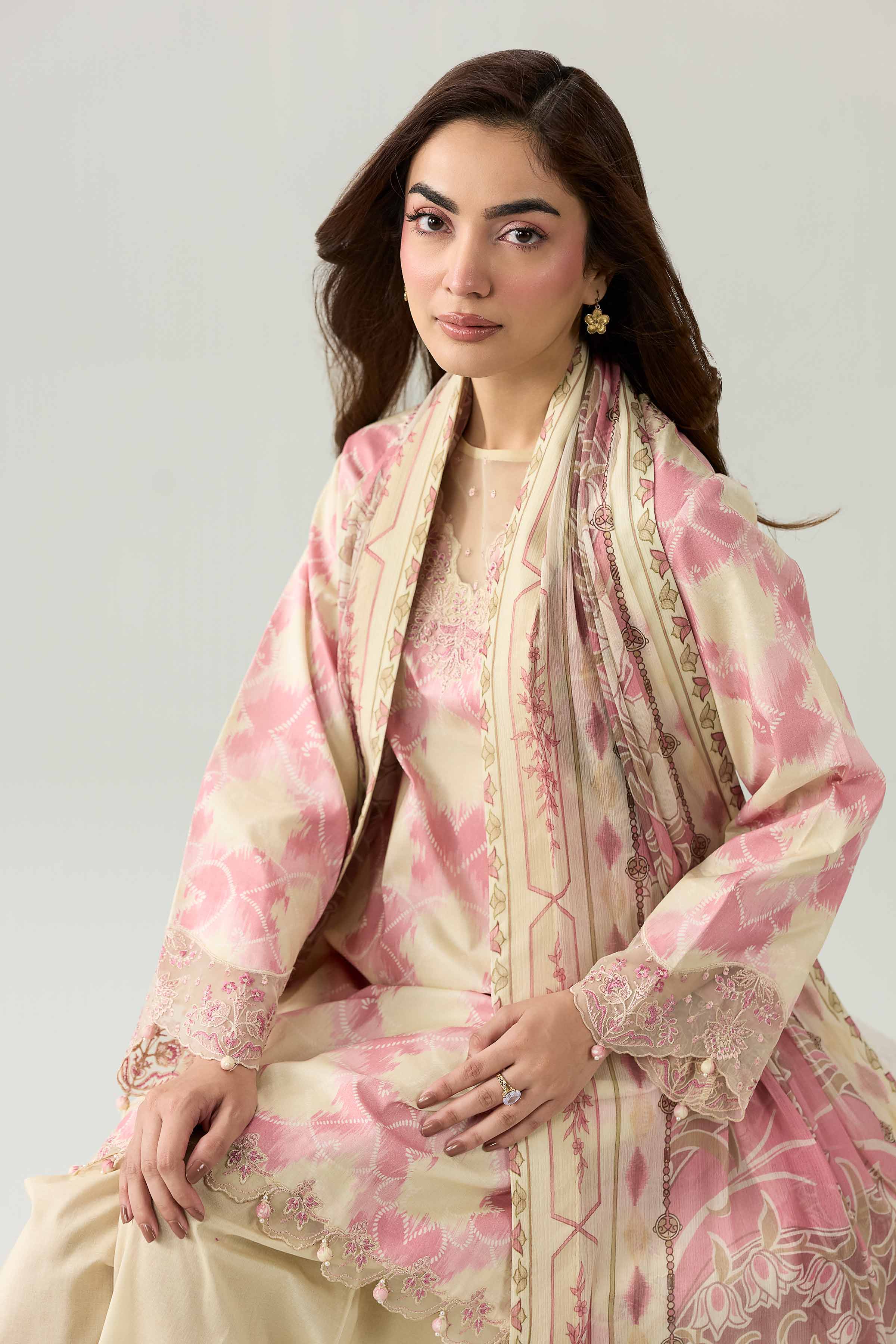 3 Piece - Digital Printed Embroidered Suit - 42602165 for Women - Unstitched Collection | Shop Online