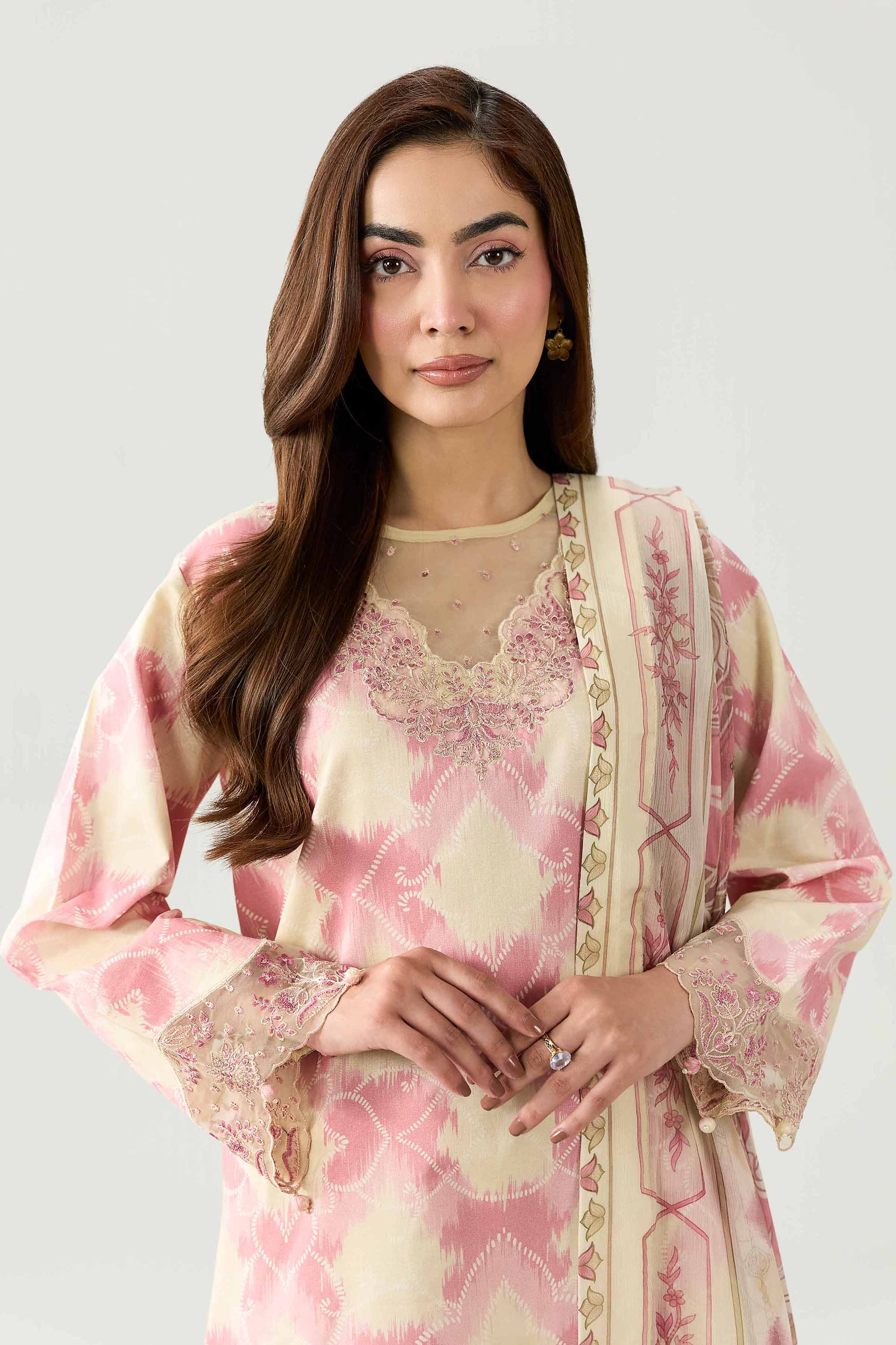 3 Piece - Digital Printed Embroidered Suit - 42602165 for Women - Unstitched Collection | Shop Online