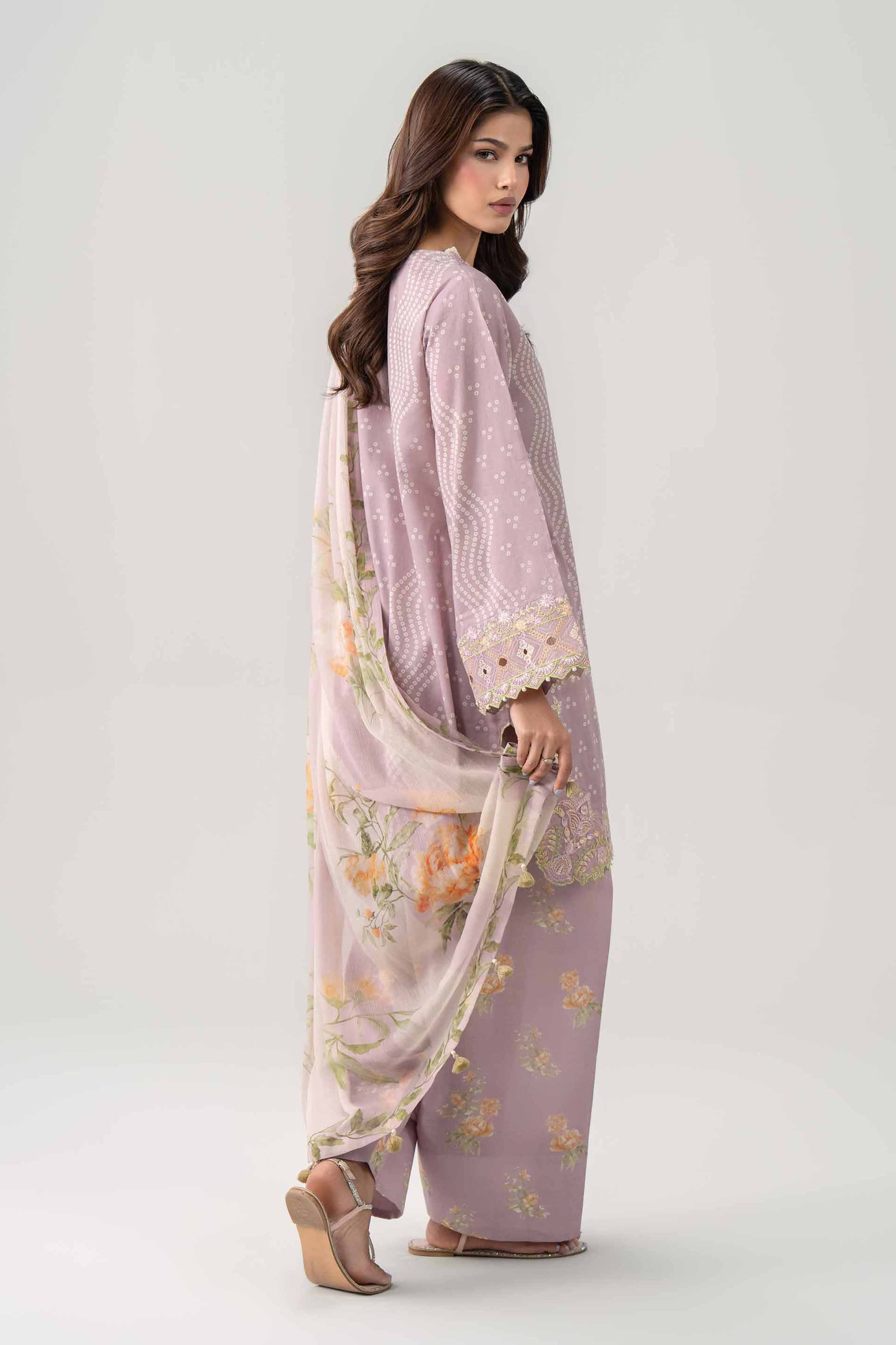 3 Piece - Digital Printed Embroidered Suit - 42602175 for Women - Unstitched Collection | Shop Online