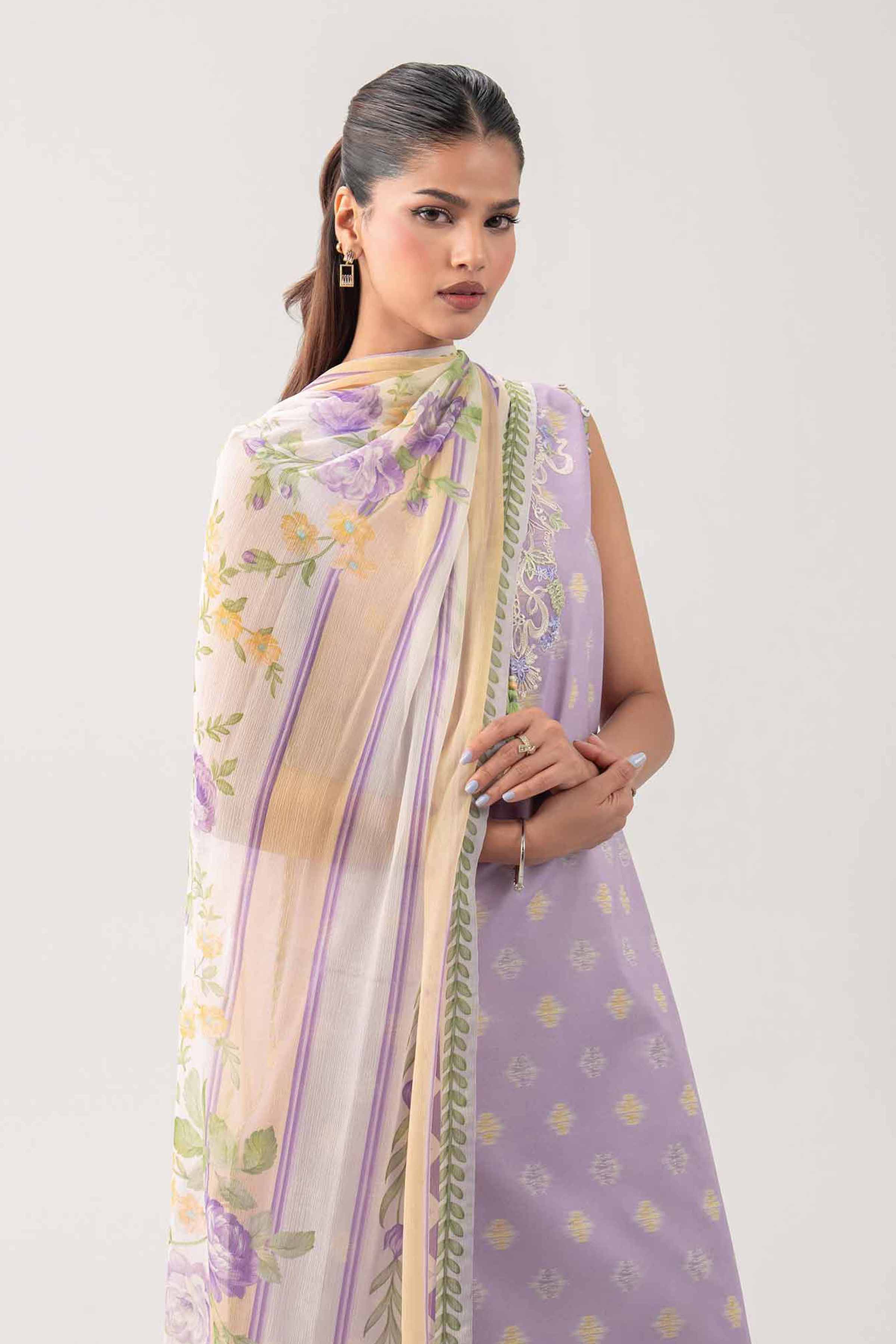3 Piece - Digital Printed Embroidered Suit - 42602178 for Women - Unstitched Collection | Shop Online