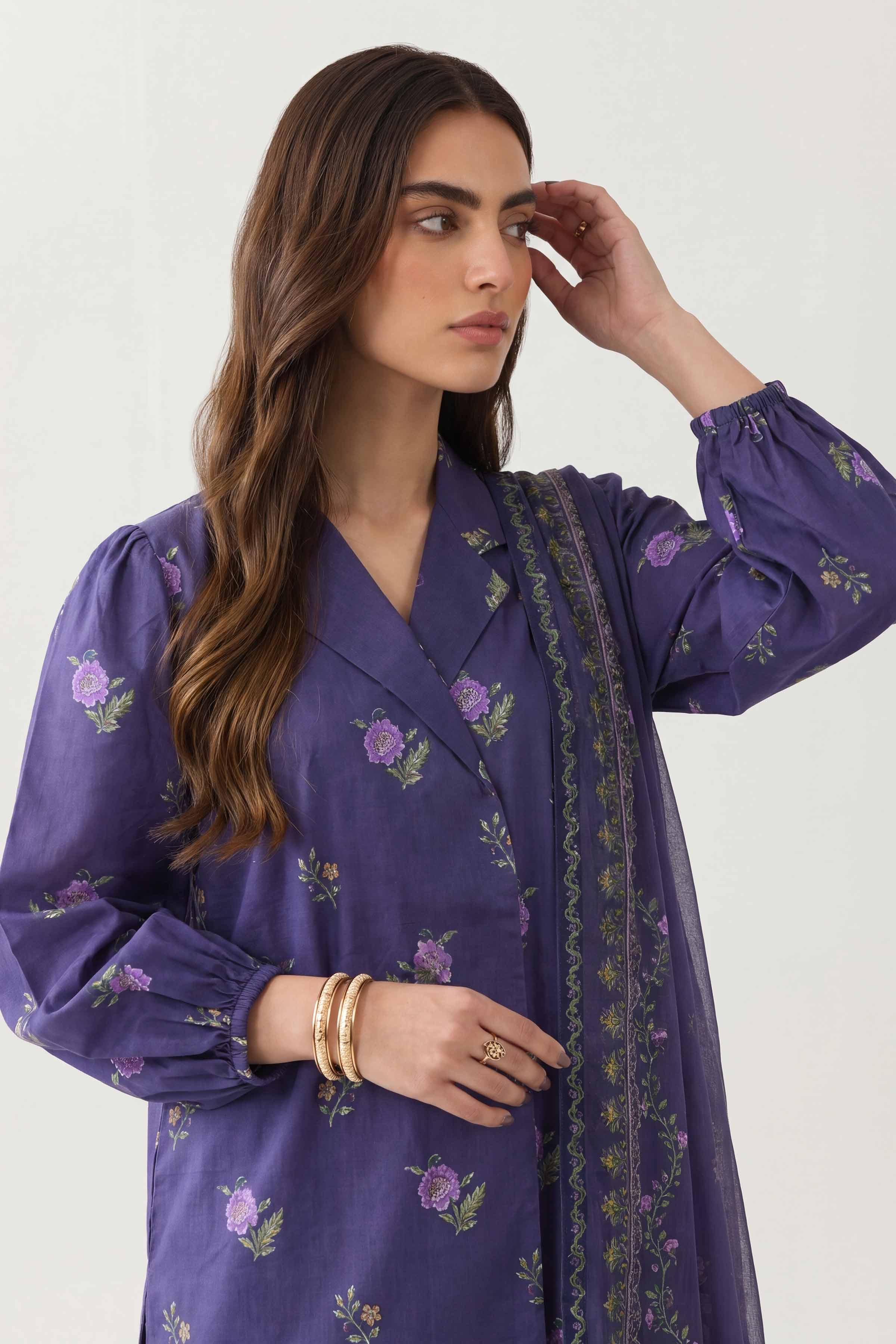 3 Piece - Digital Printed Suit - 42602191 for Women - Unstitched Collection | Shop Online