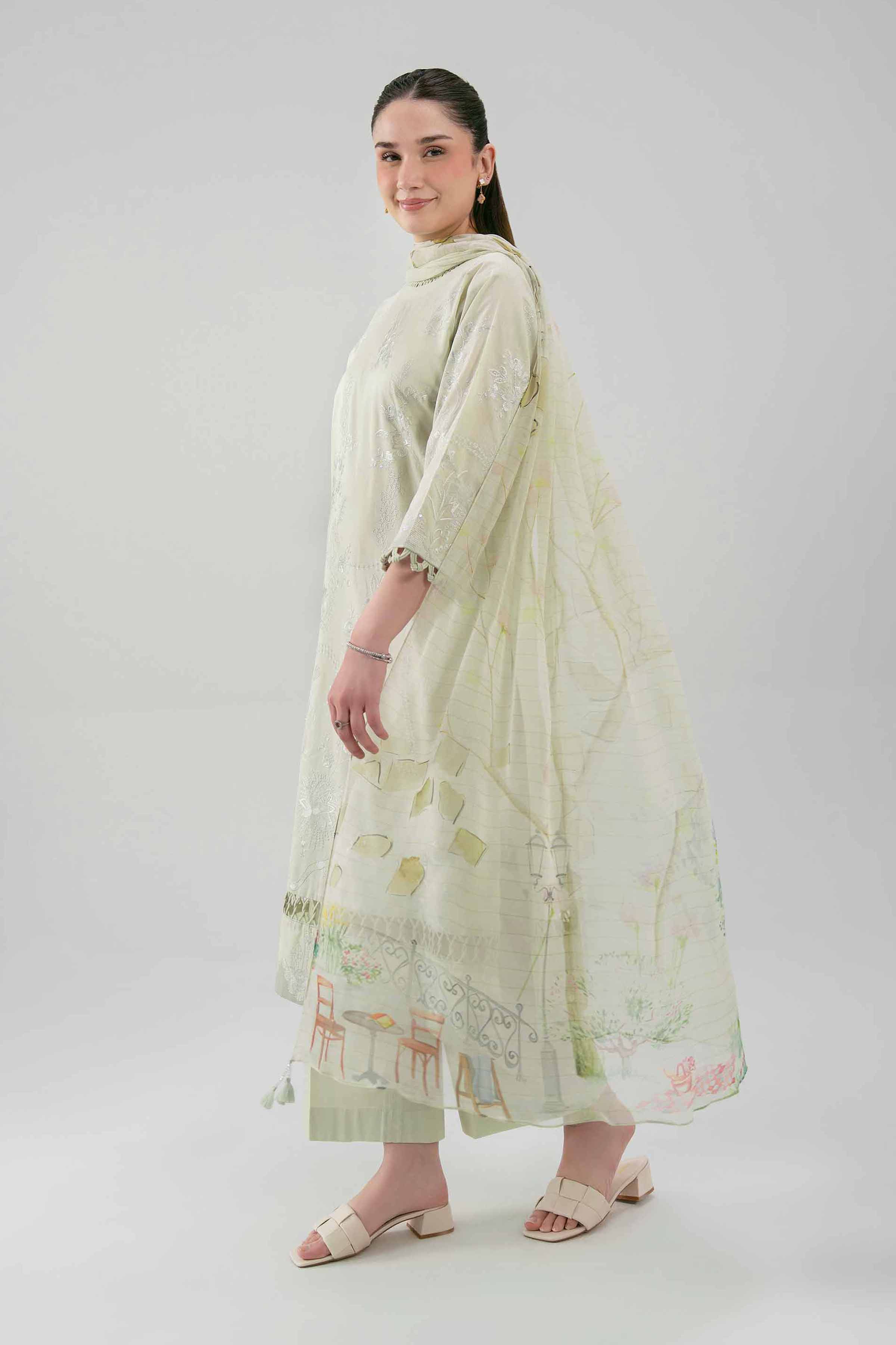 3 Piece - Embroidered Suit - 42619515   3PC Embroidered UNSTITCHED