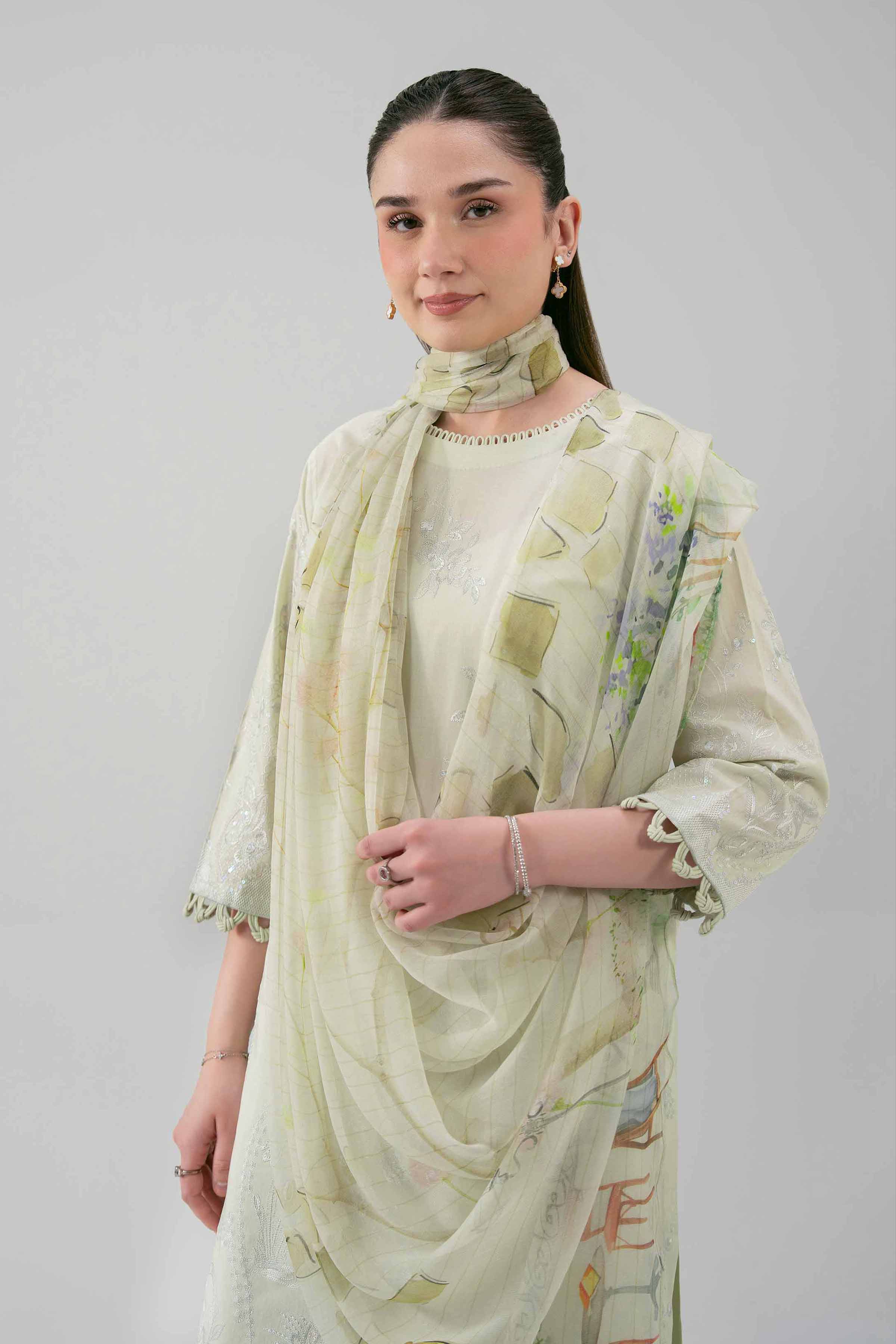 3 Piece - Embroidered Suit - 42619515   3PC Embroidered UNSTITCHED