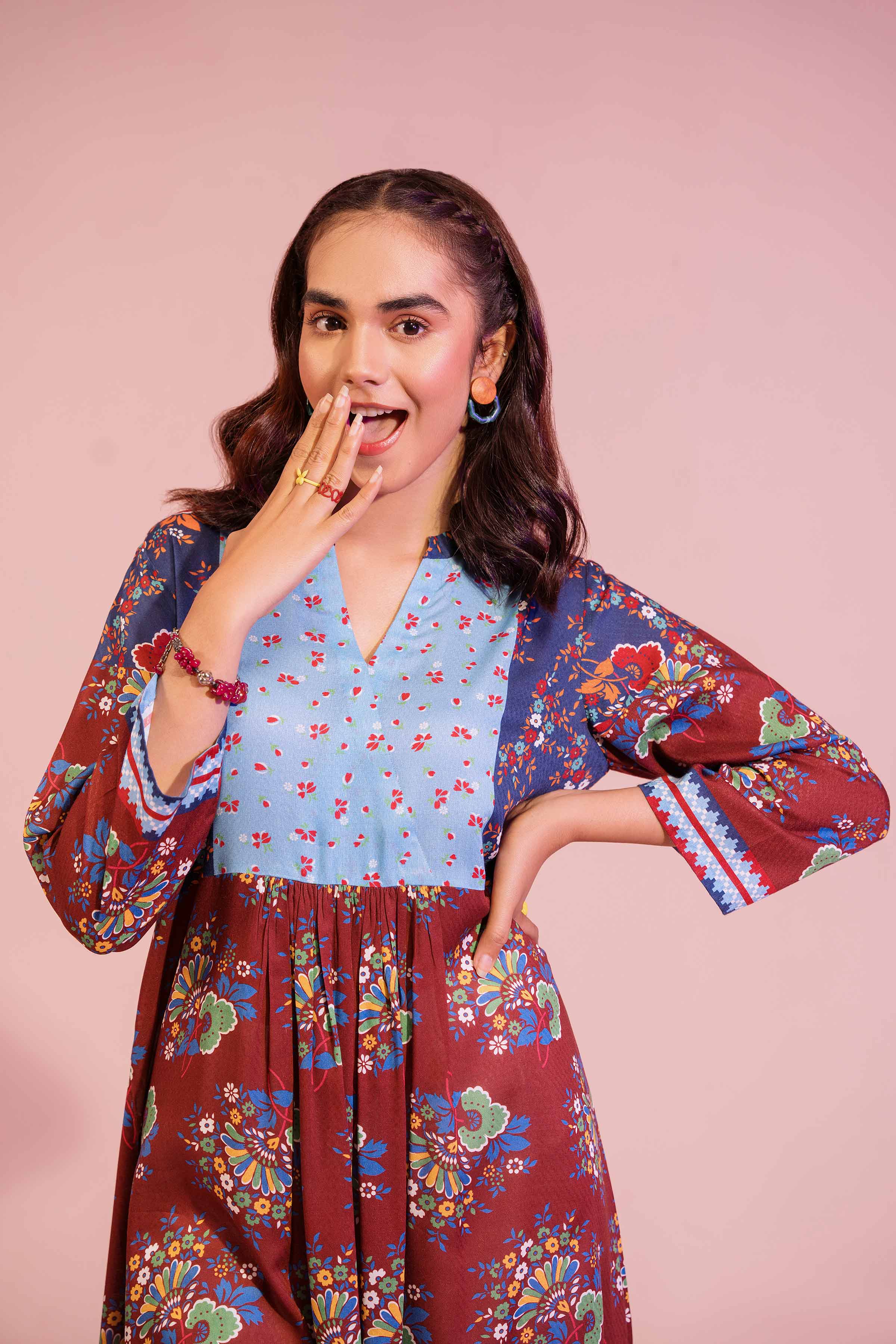 Printed Dress - AS23-48