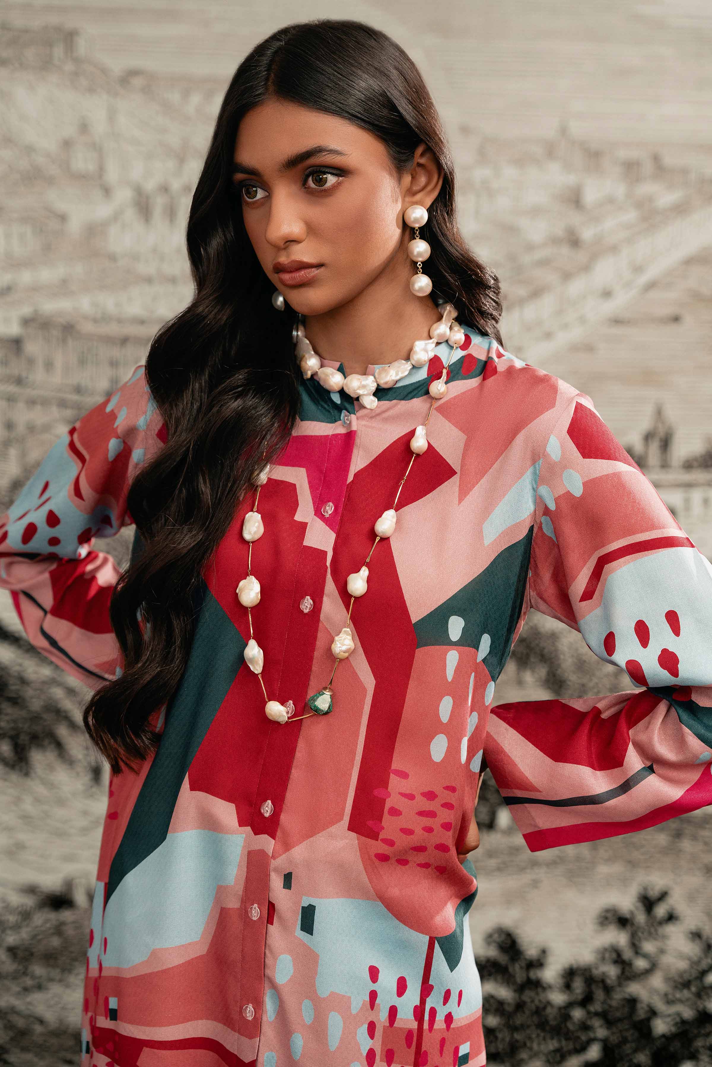 Printed Dress - AS23-75