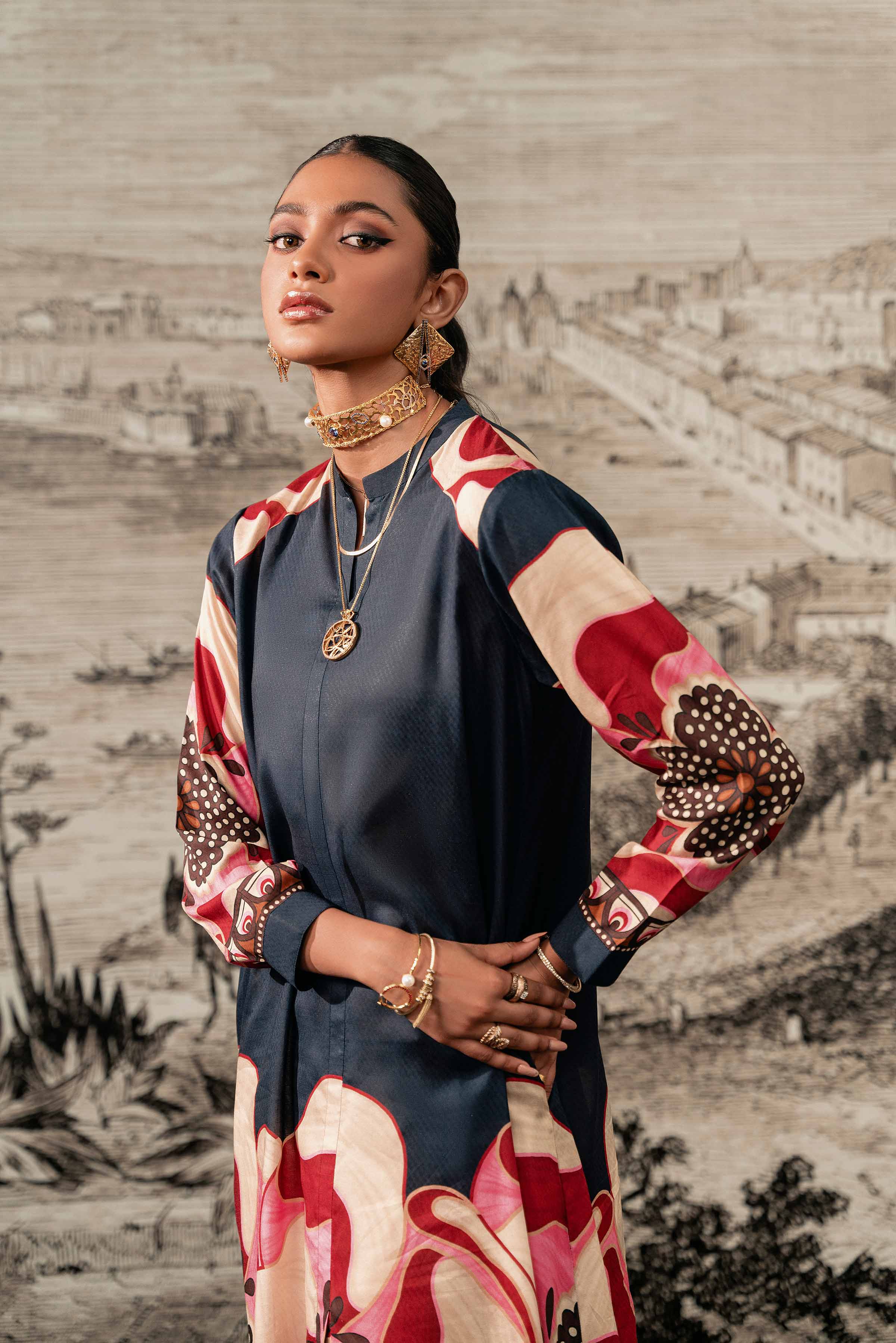 Printed Dress - AS23-90