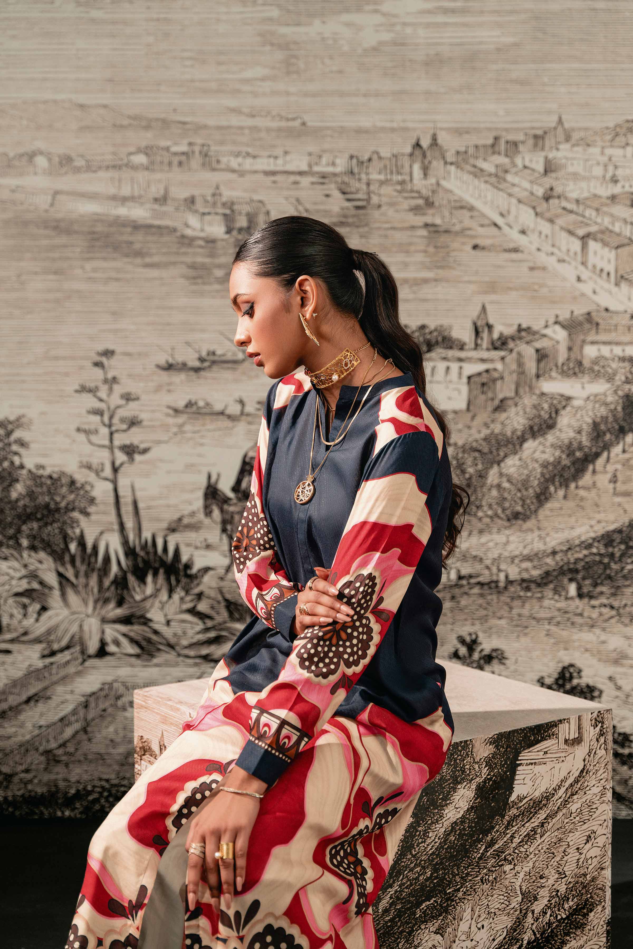 Printed Dress - AS23-90