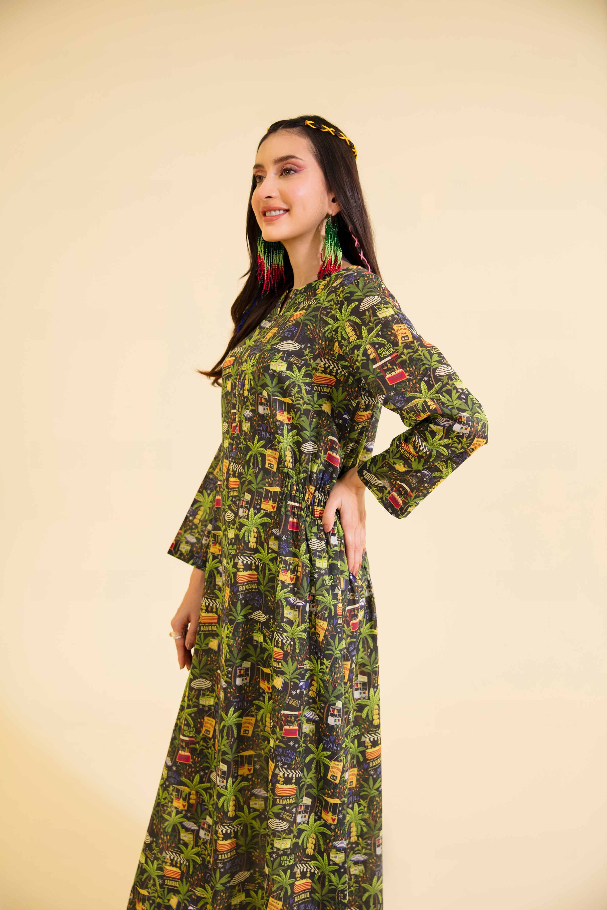 Printed Dress - AS24-32